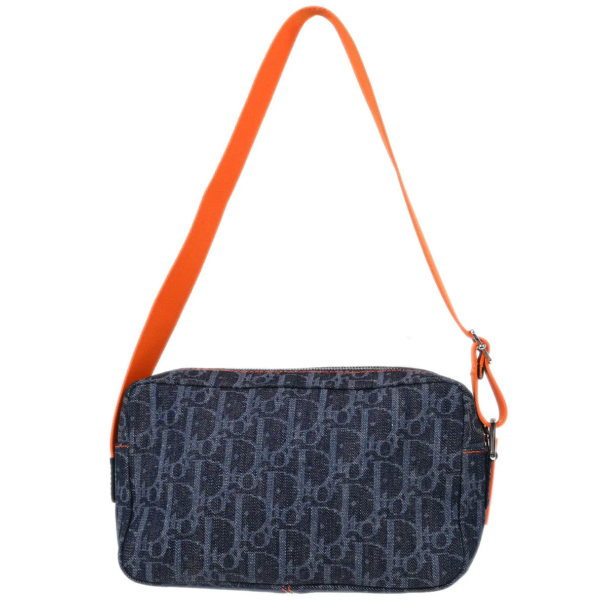 Christian Dior 2005 Navy Trotter Flight Handbag - Image 2