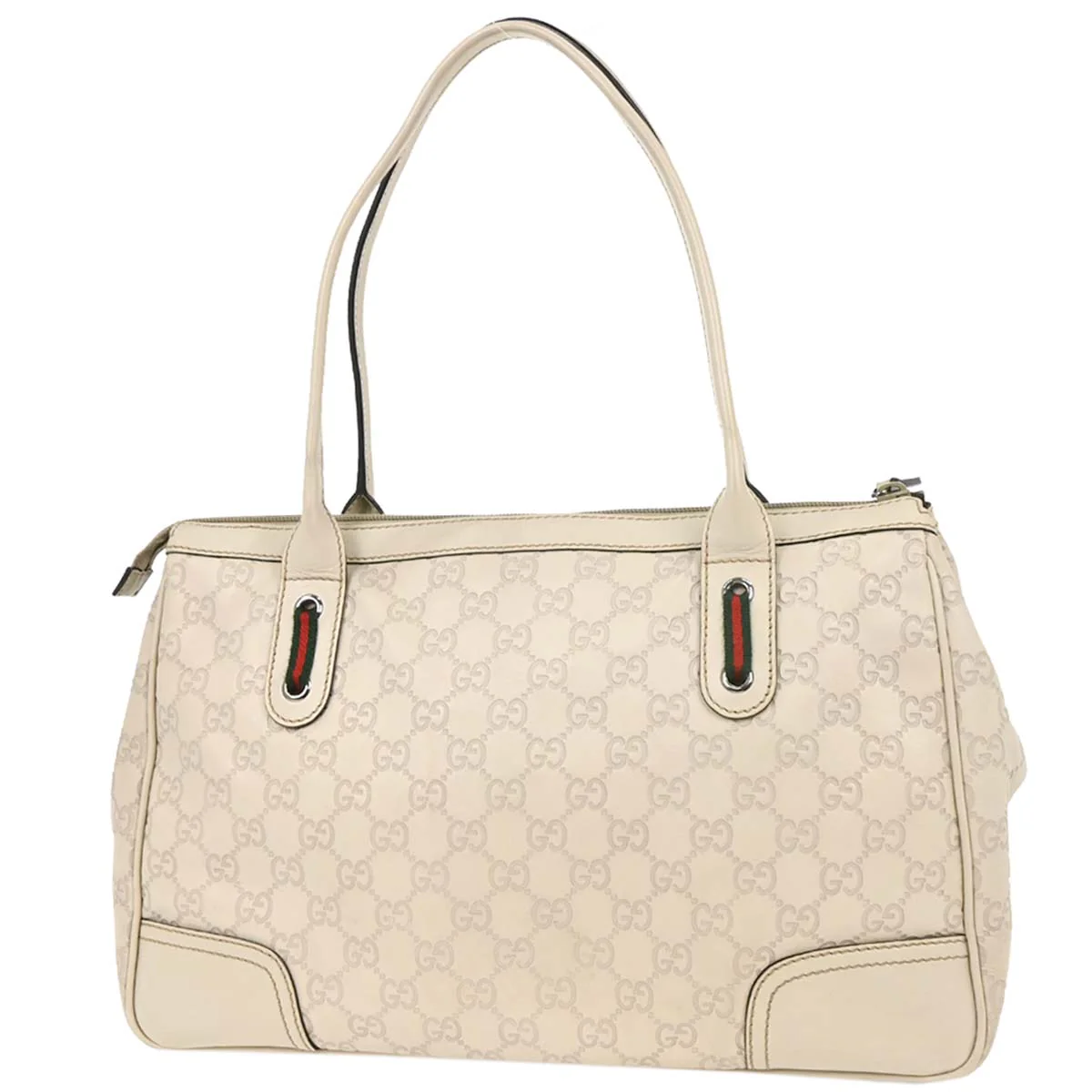 Gucci White Guccissima Handbag - Image 2