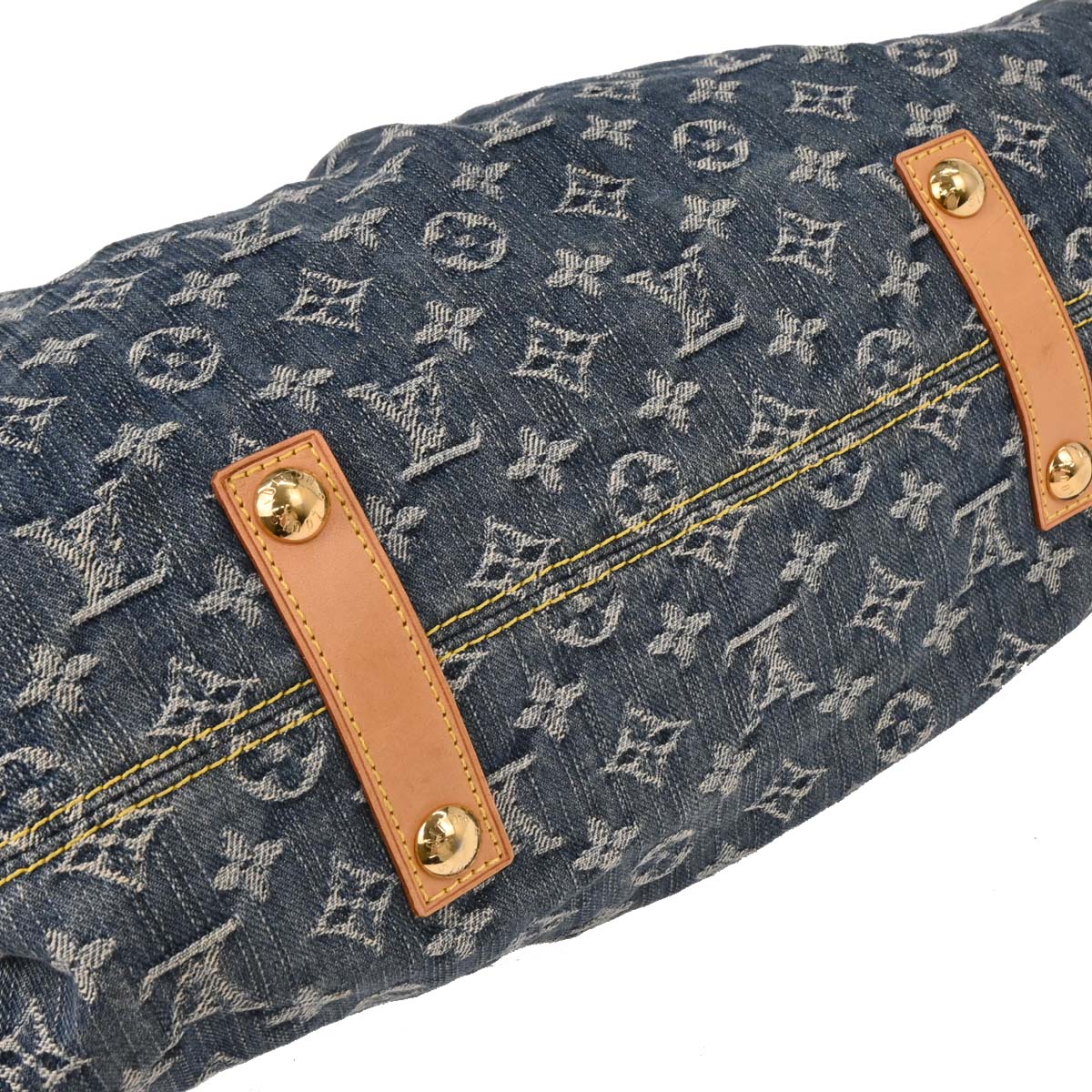 Louis Vuitton 2007 Monogram Denim Neo Cabby GM 2way Shoulder Tote Bag M95350 - Image 6