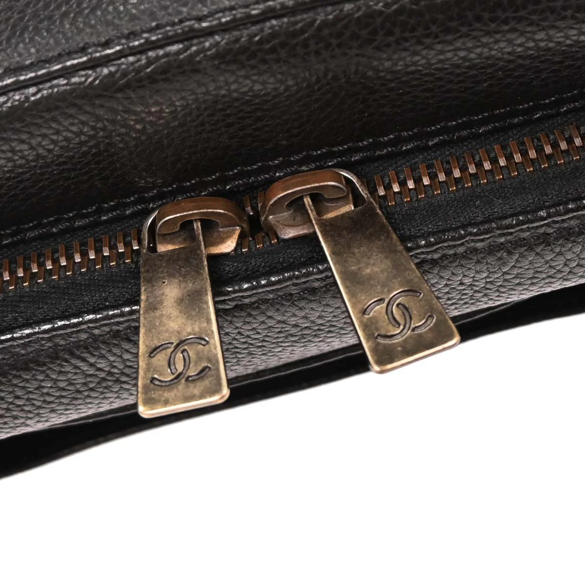Chanel 2000-2001 Black Calfskin 2way Handbag - Image 7