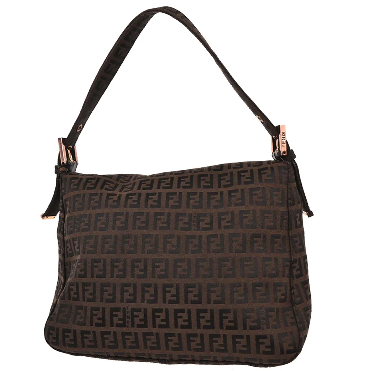 Fendi Brown Zucchino Handbag - Image 2