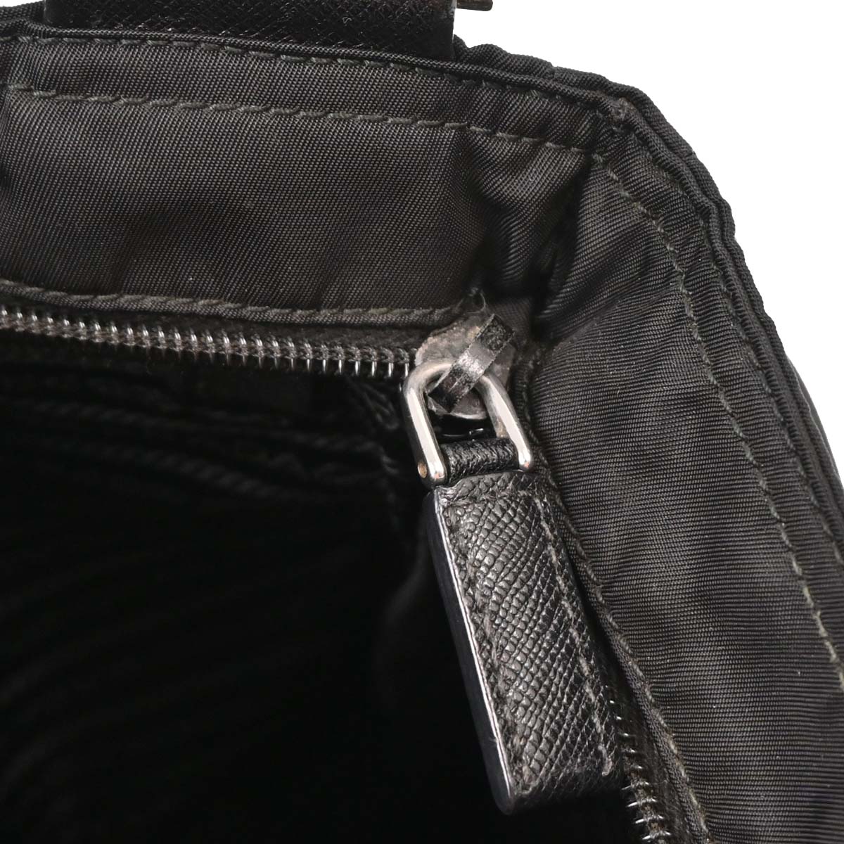 Prada Black Nylon Shoulder Bag - Image 7