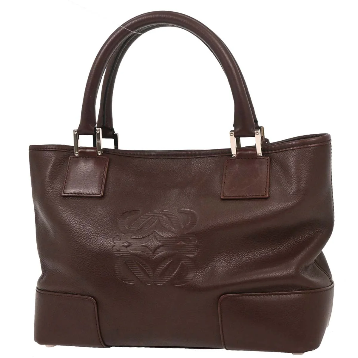 Loewe Brown Fusta 30 Leather Tote Handbag - Image 2