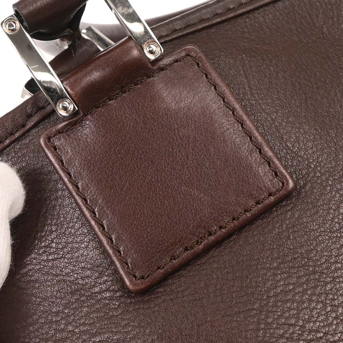 Loewe Brown Fusta 30 Leather Tote Handbag - Image 3