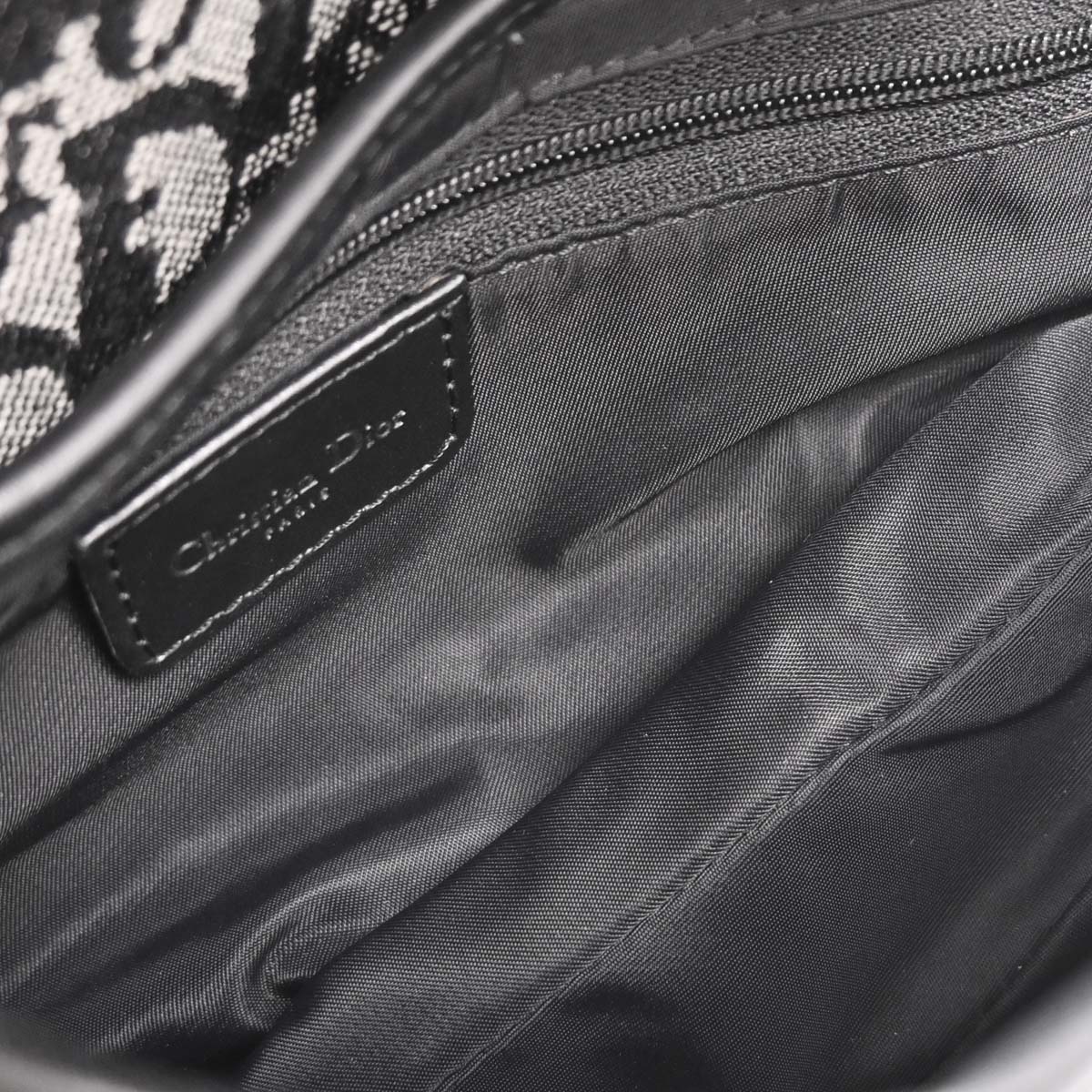 Christian Dior Black Trotter Saddle Handbag - Image 8
