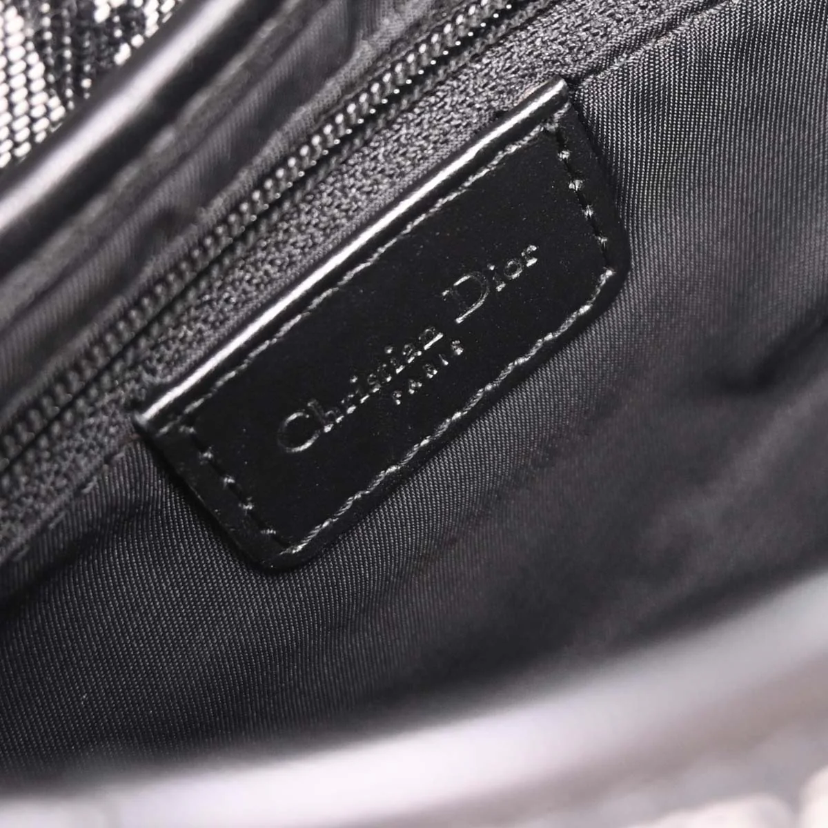 Christian Dior Black Trotter Saddle Handbag - Image 9