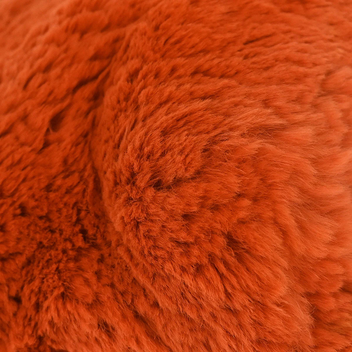 Chanel * Orange Rabbit Fur Tote Chain Handbag - Image 4