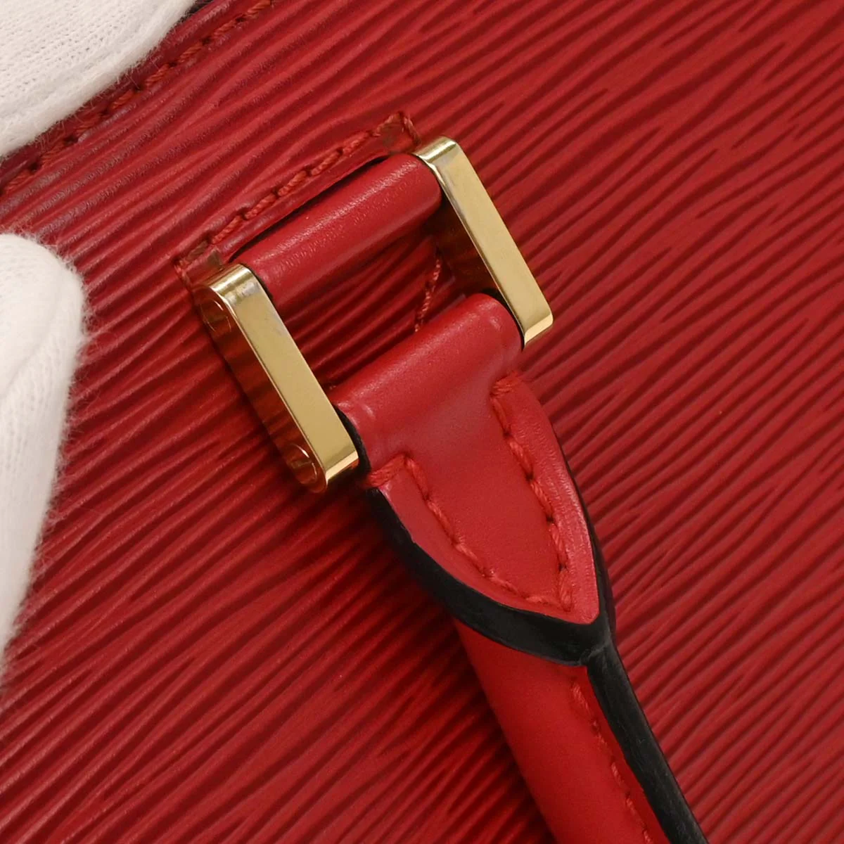Louis Vuitton Red Epi Pont Neuf Handbag M52057 - Image 6