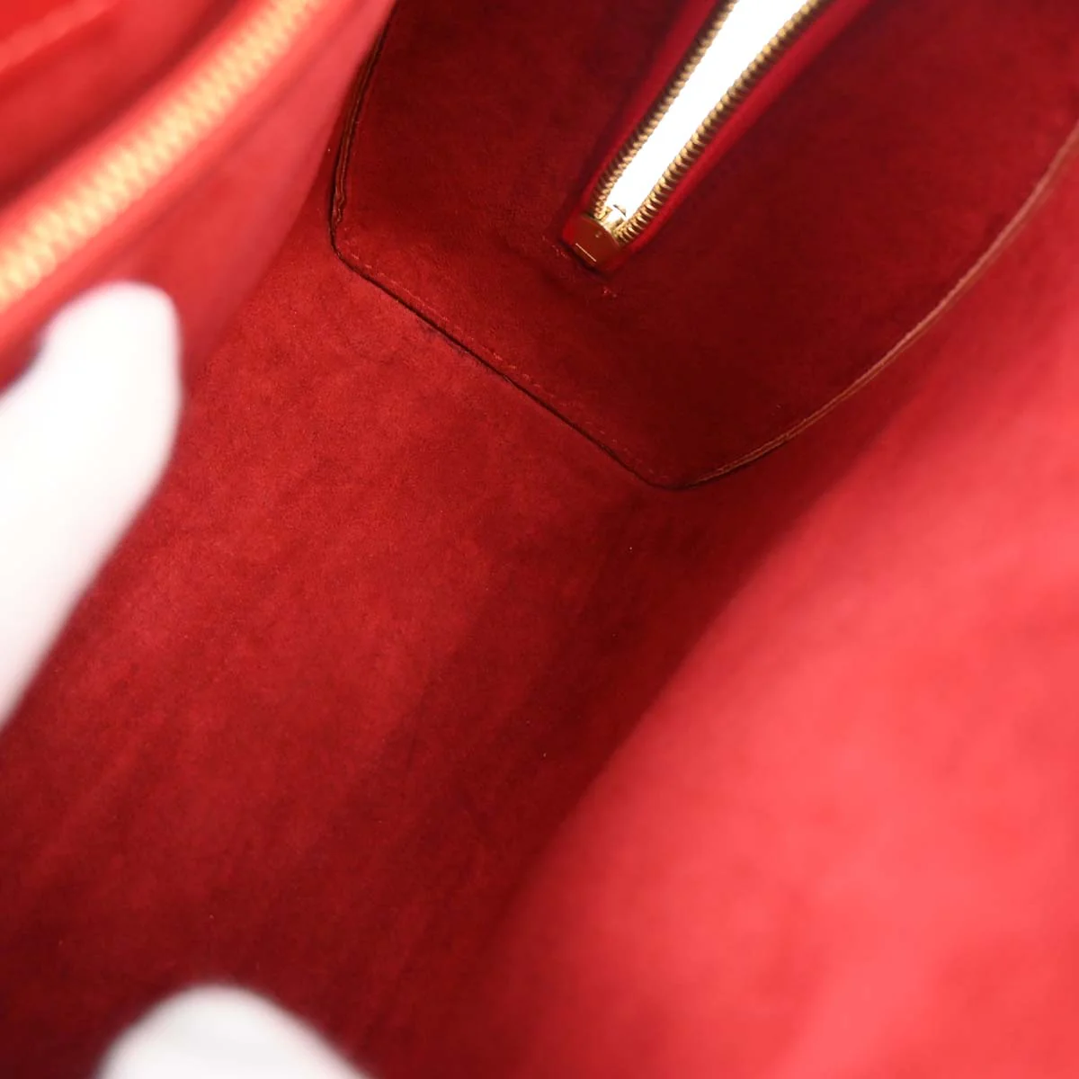 Louis Vuitton Red Epi Pont Neuf Handbag M52057 - Image 8