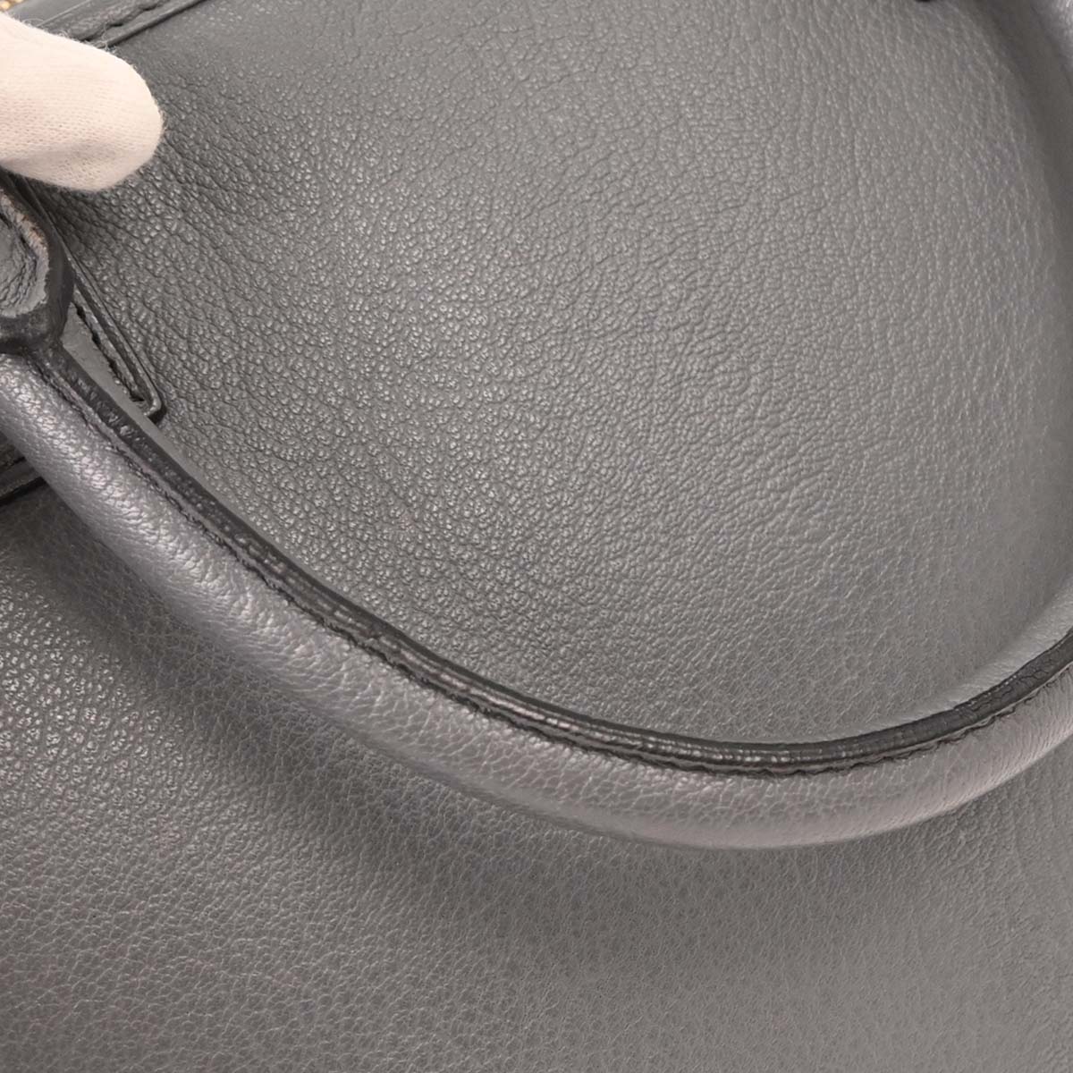 Loewe Gray Amazona 36 Handbag - Image 4