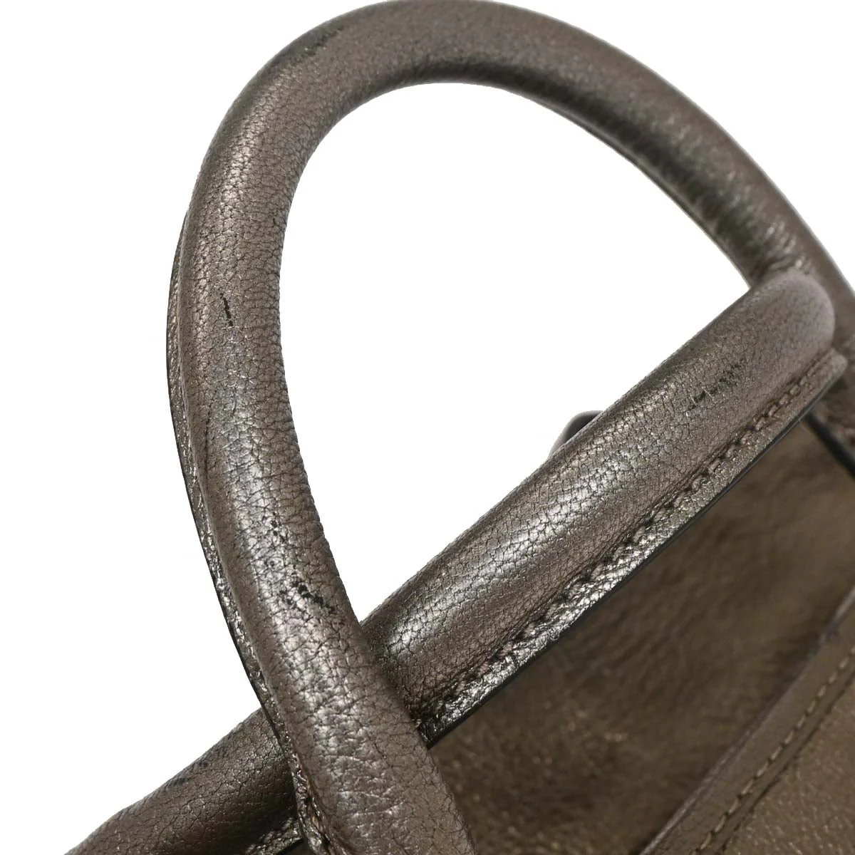Loewe Gold Leather Amazona 28 Handbag - Image 4