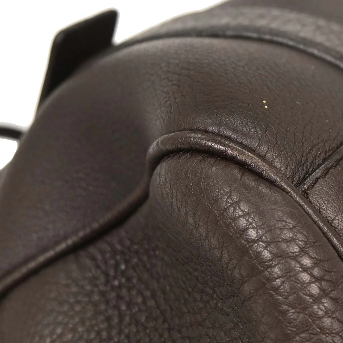 Prada Dark Brown Leather Handbag - Image 4
