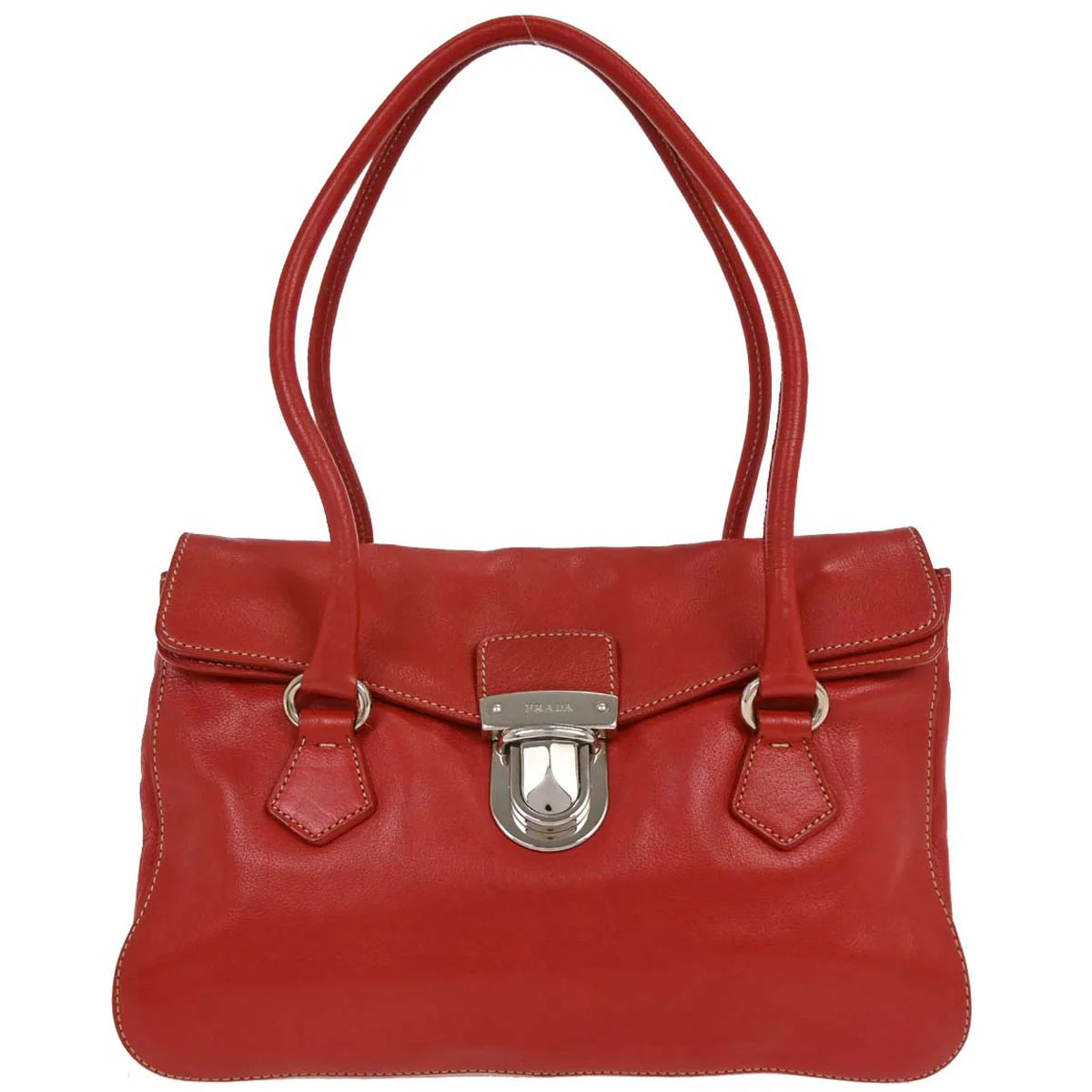 Prada Red Leather Handbag