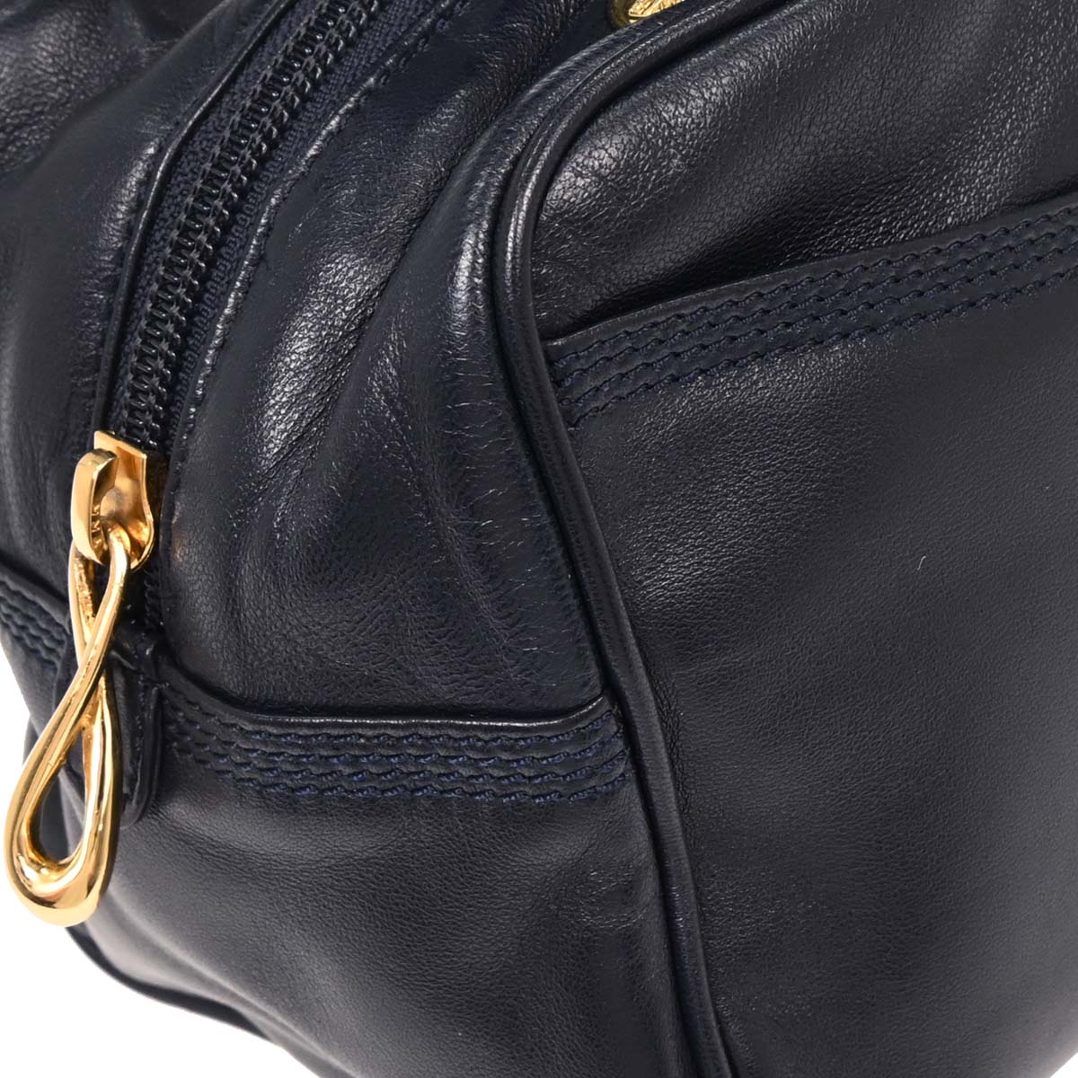 Loewe Navy Leather Handbag - Image 3
