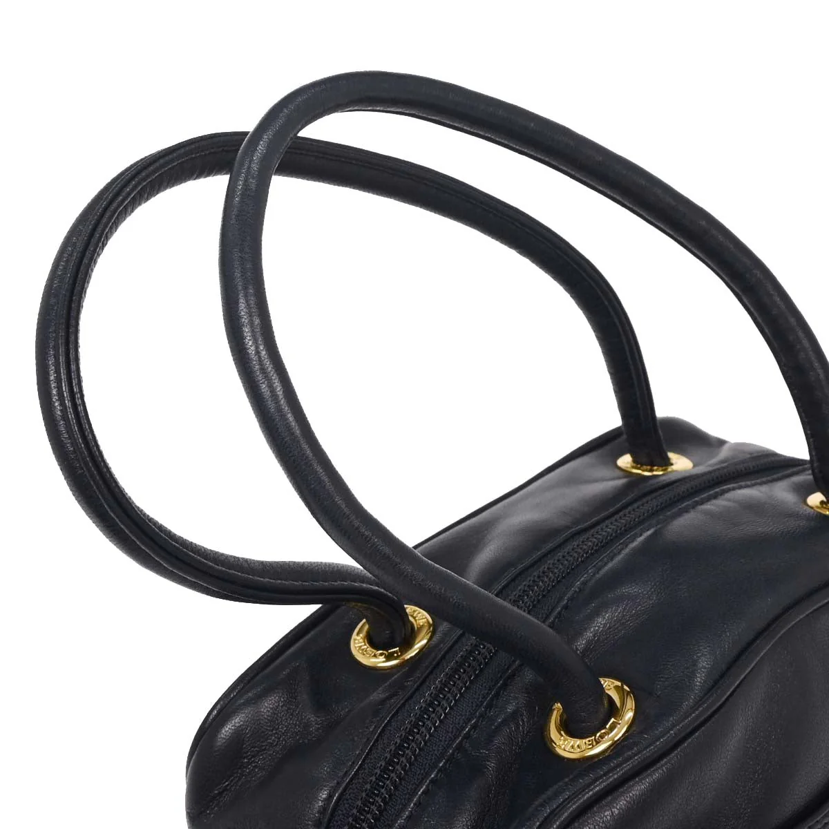 Loewe Navy Leather Handbag - Image 4