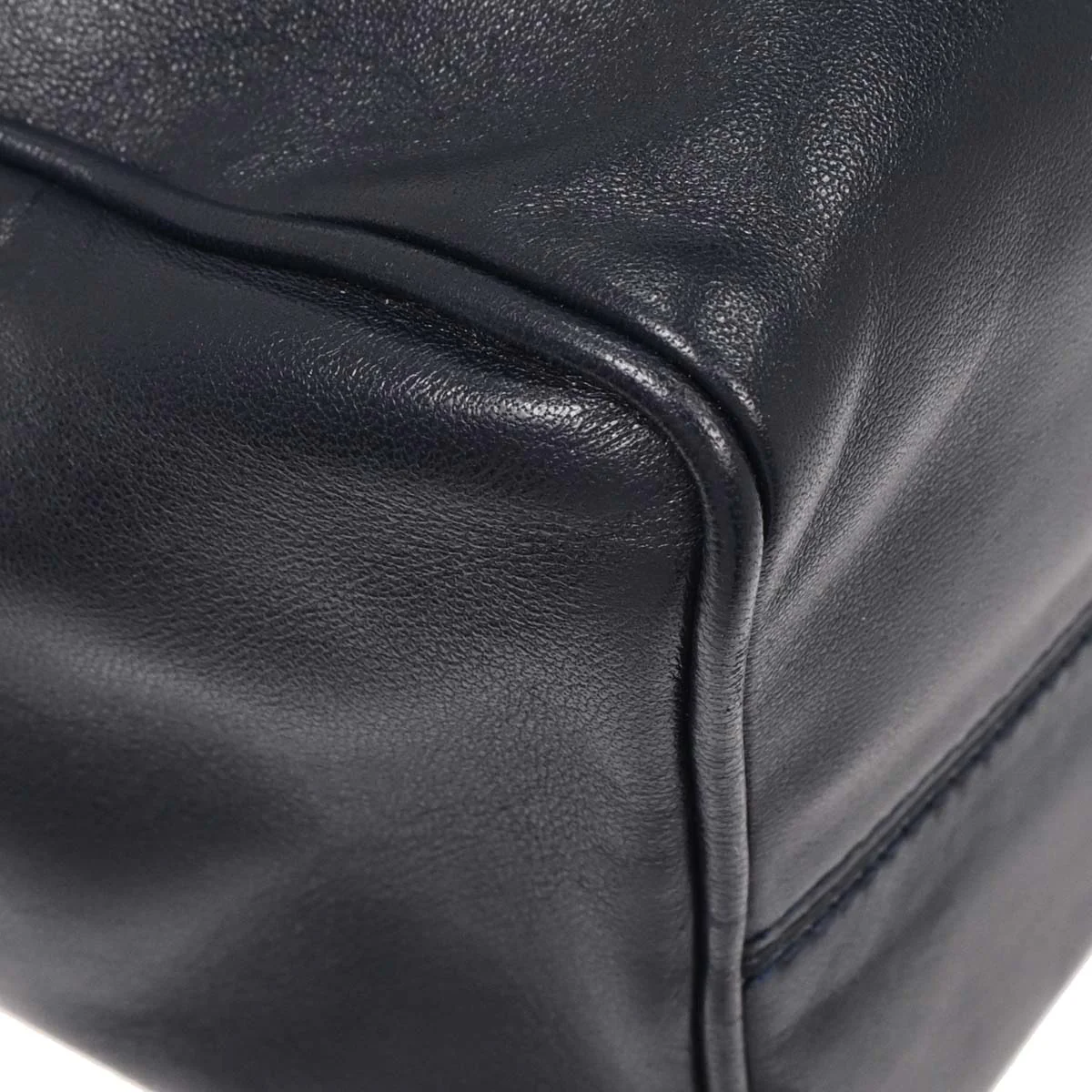 Loewe Navy Leather Handbag - Image 7