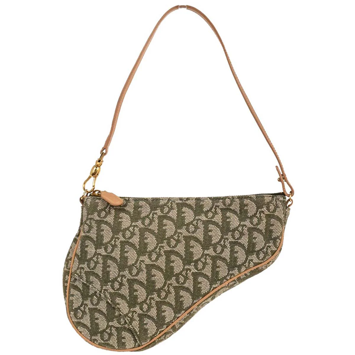 Christian Dior 2001 Green Trotter Saddle Handbag