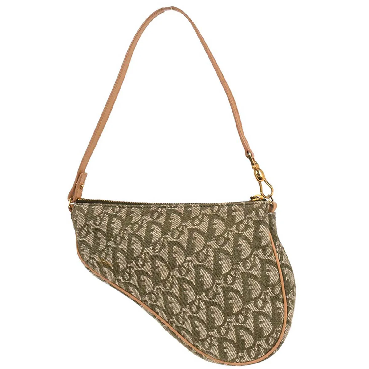 Christian Dior 2001 Green Trotter Saddle Handbag - Image 2