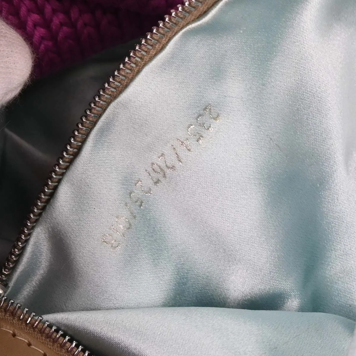 Fendi Purple Wool Handbag - Image 10