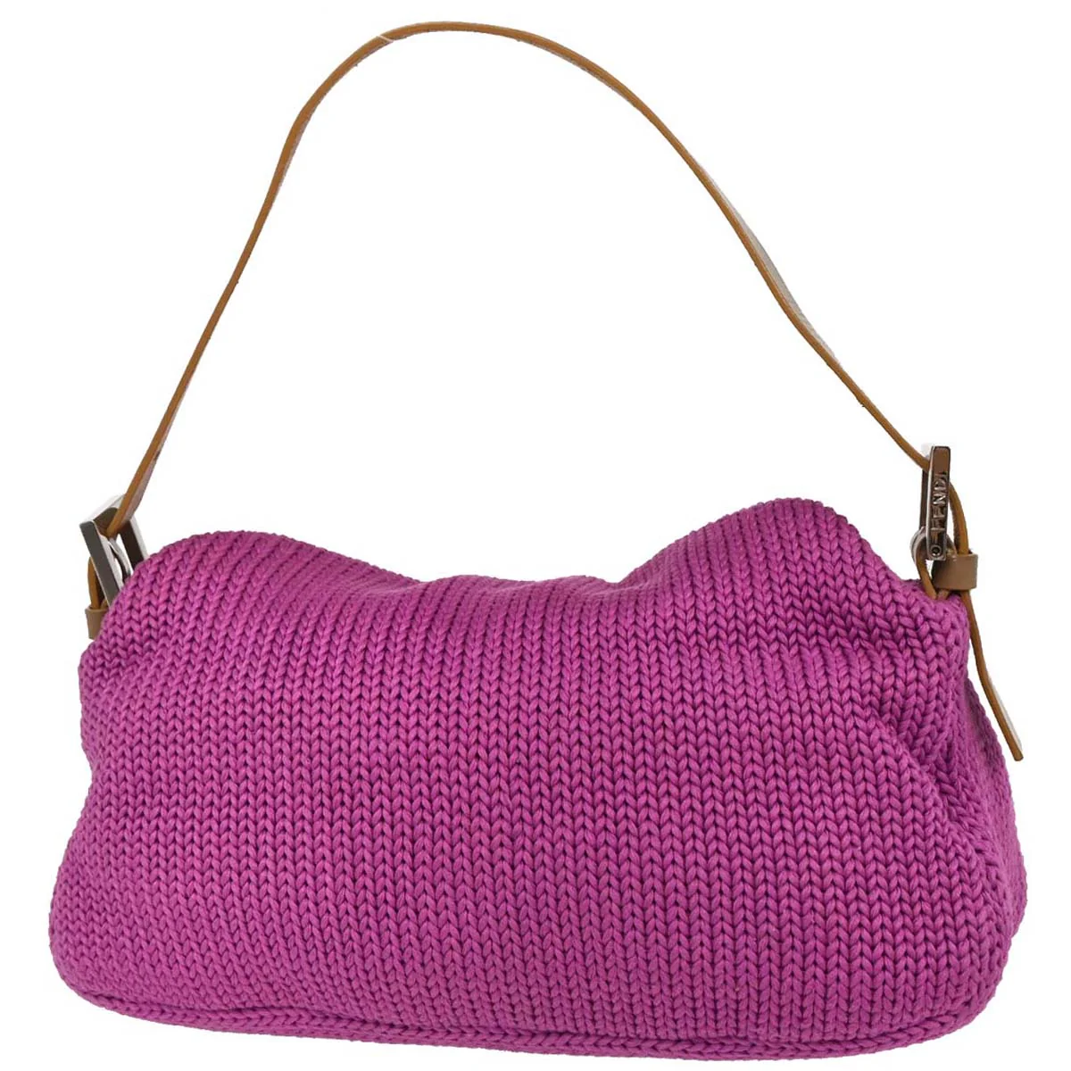 Fendi Purple Wool Handbag - Image 2