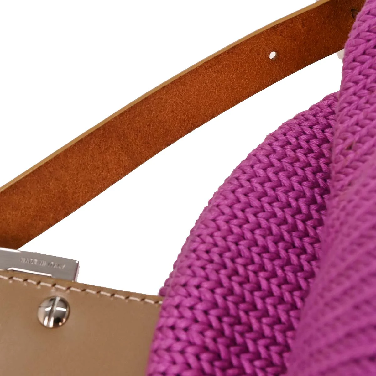 Fendi Purple Wool Handbag - Image 6