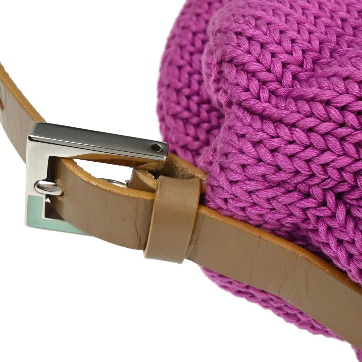Fendi Purple Wool Handbag - Image 7