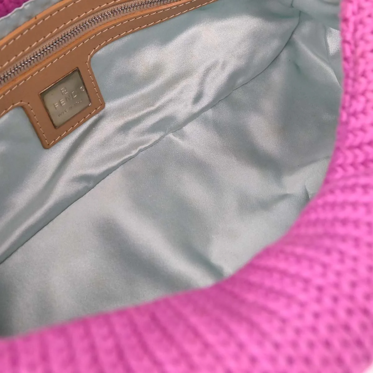 Fendi Purple Wool Handbag - Image 8