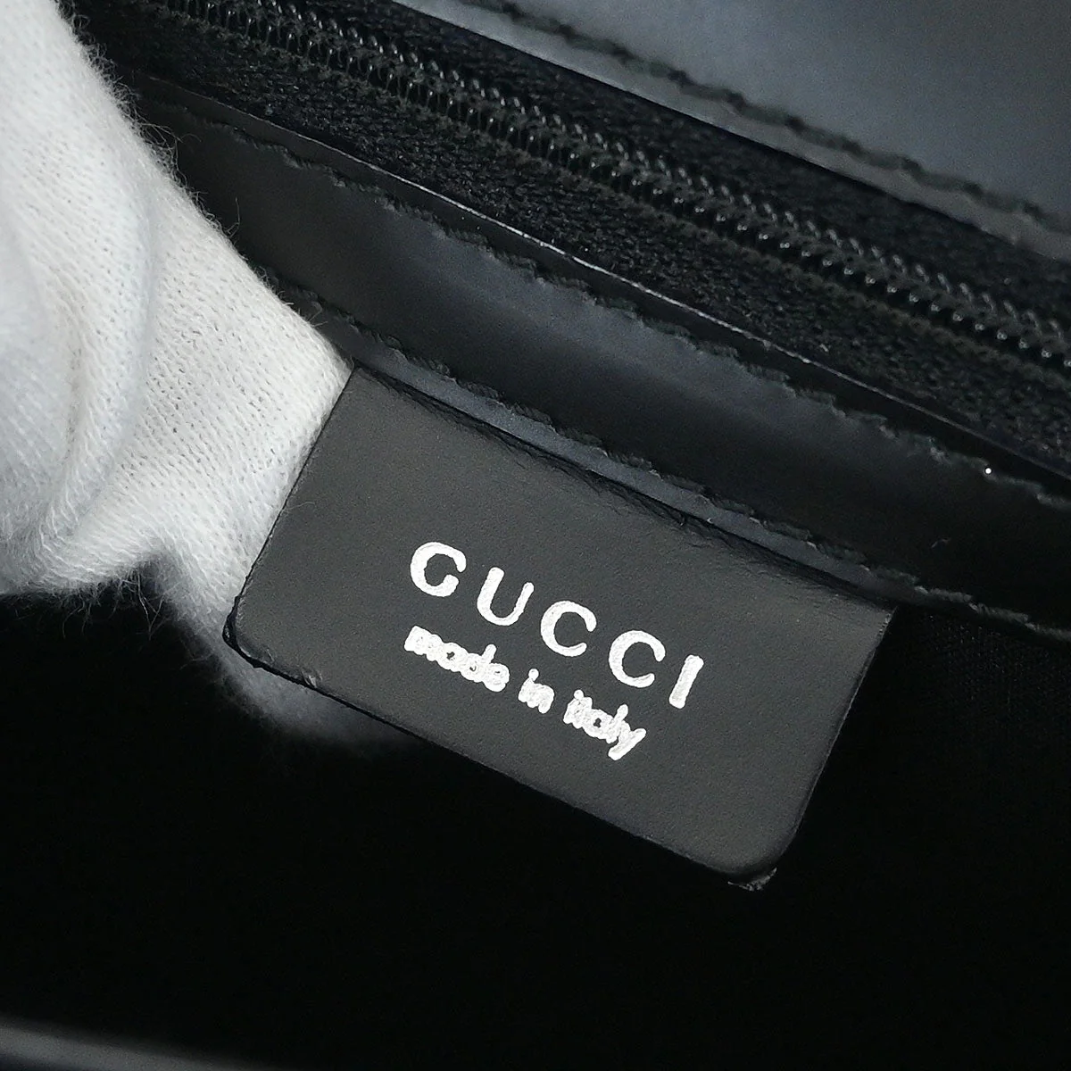 Gucci Black Nylon GG Clutch Bag - Image 9
