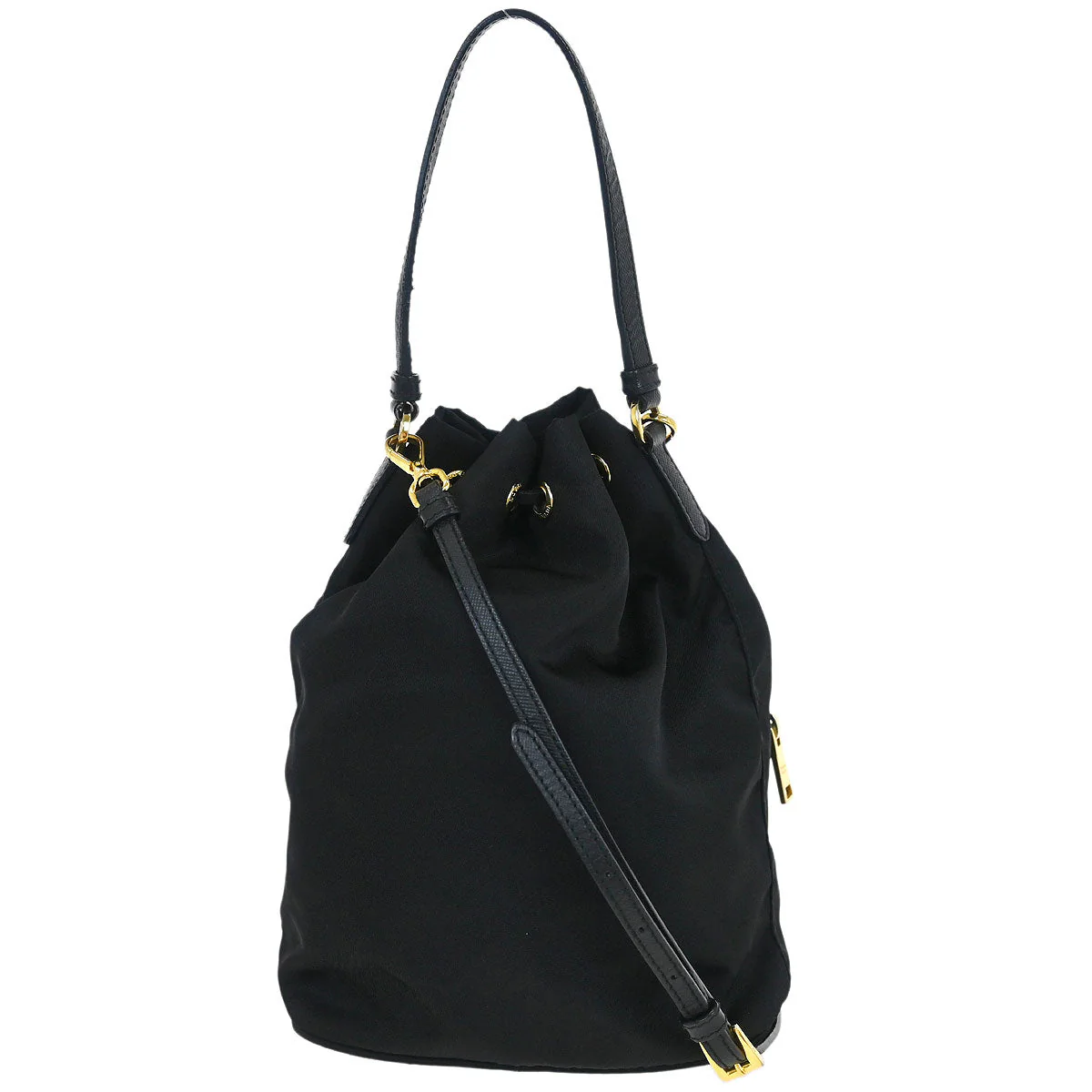 Prada Black Nylon 2way Drawstring Handbag - Image 2