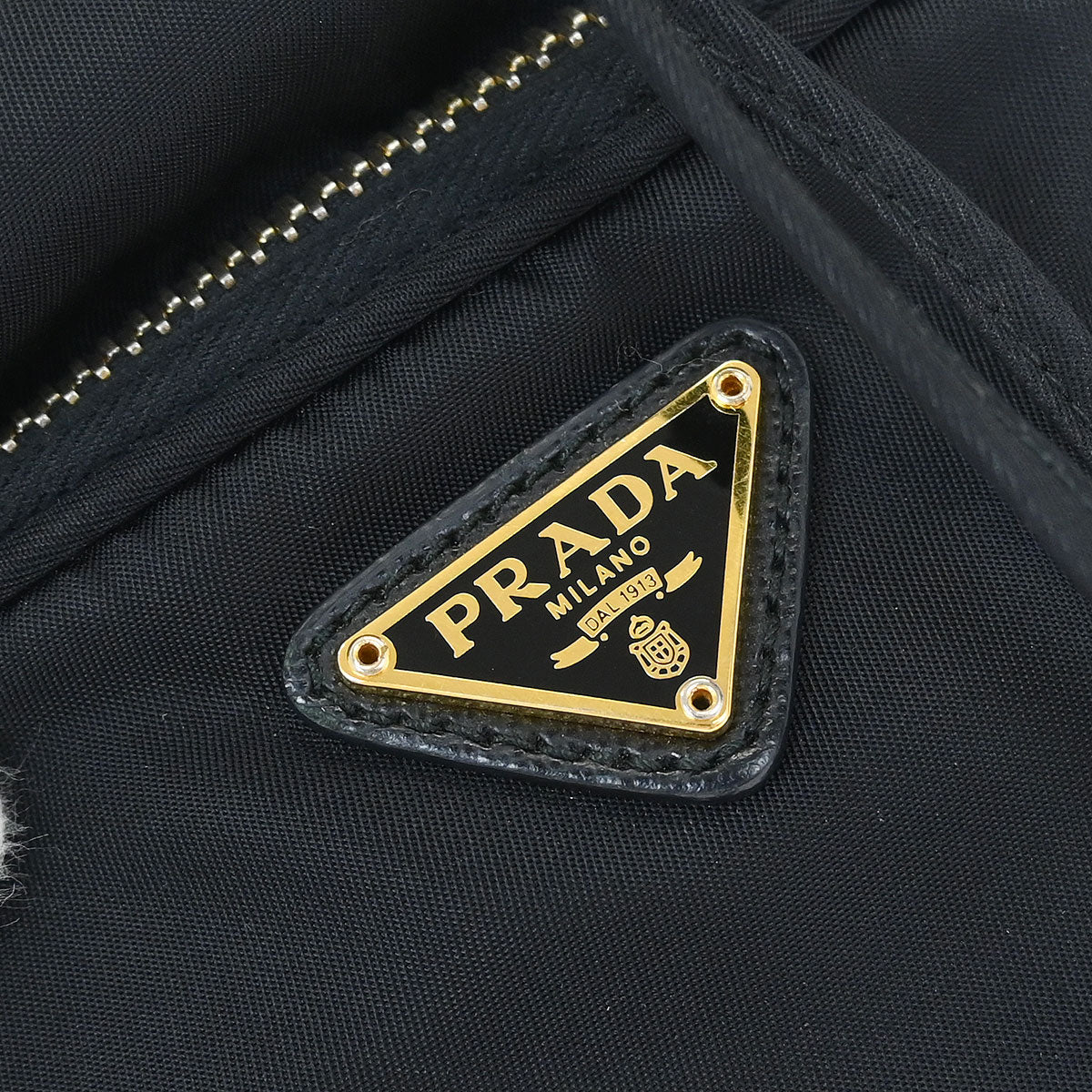 Prada Black Nylon 2way Drawstring Handbag - Image 5