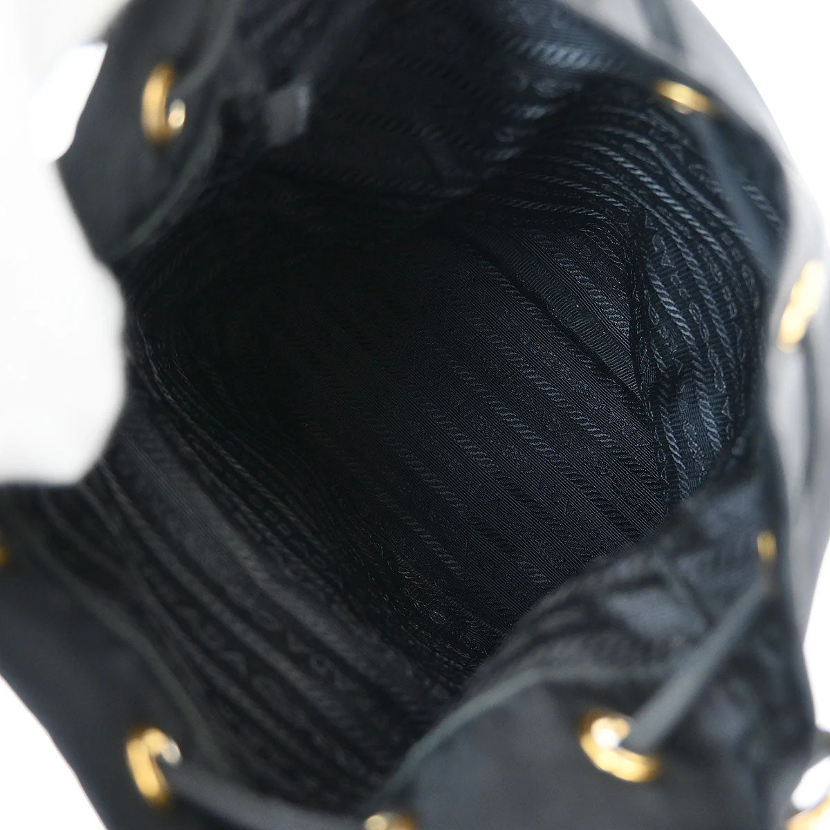 Prada Black Nylon 2way Drawstring Handbag - Image 8