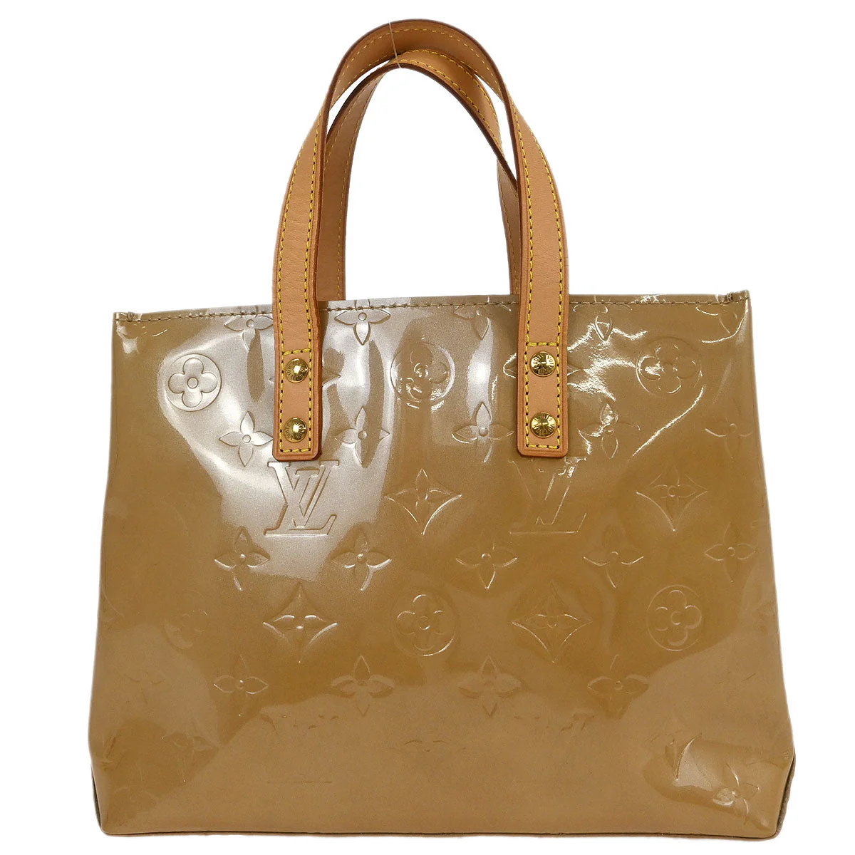 Louis Vuitton Beige Vernis Reade PM Tote Handbag M91334 - Image 2