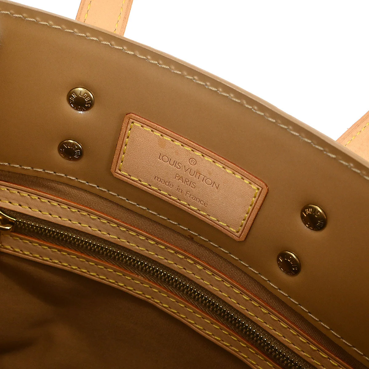 Louis Vuitton Beige Vernis Reade PM Tote Handbag M91334 - Image 8
