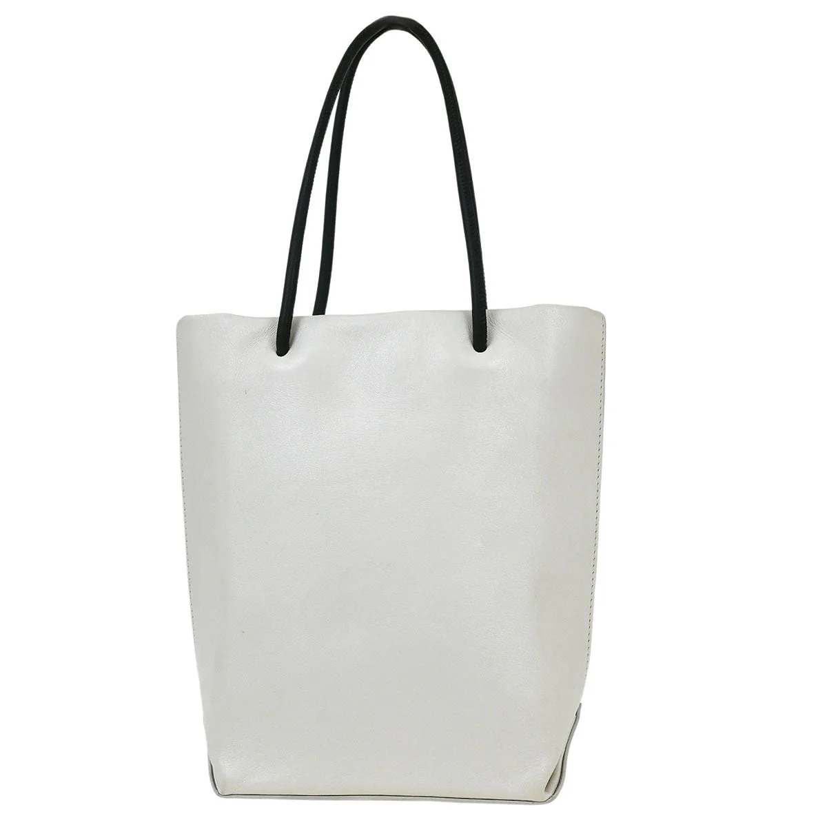 Chanel 2008-2009 White Calfskin Handbag - Image 2