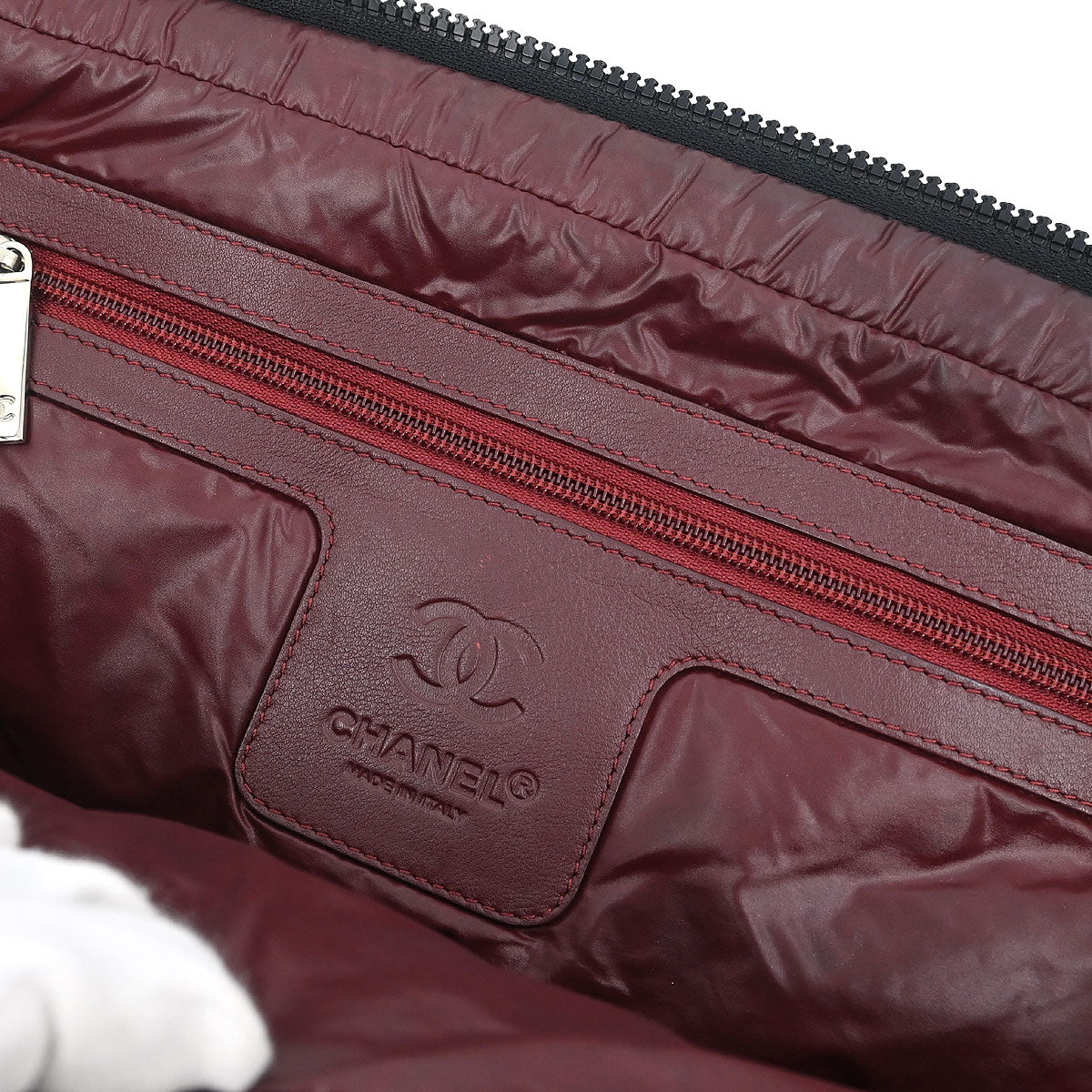 Chanel 2011 Black Nylon Coco Cocoon Bowling Bag Handbag - Image 9