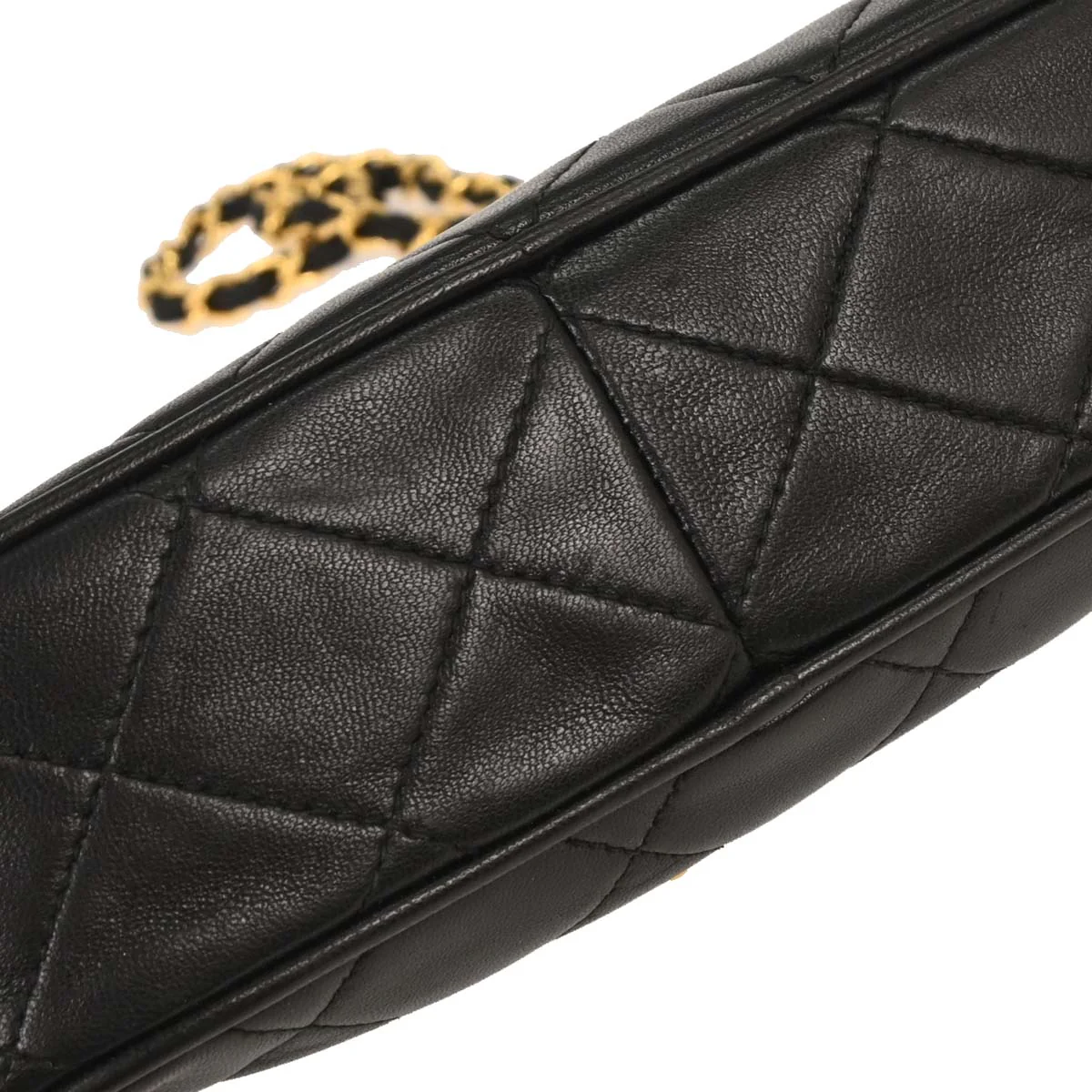 Chanel 1994-1996 Black Lambskin Camera Bag Mini - Image 3