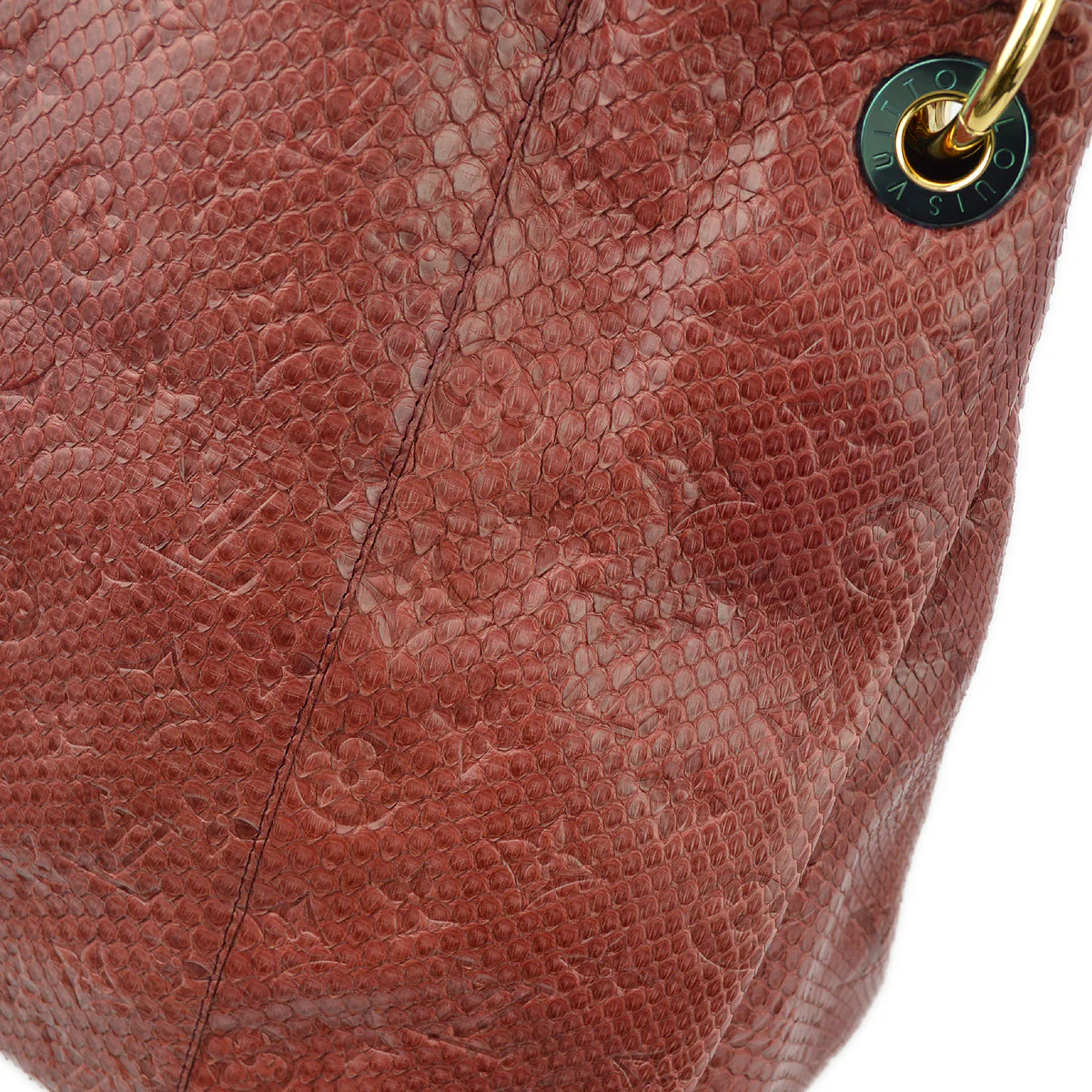 Louis Vuitton *  2012 Red Monogram Exotic Artsy MM Handbag M93451 - Image 4