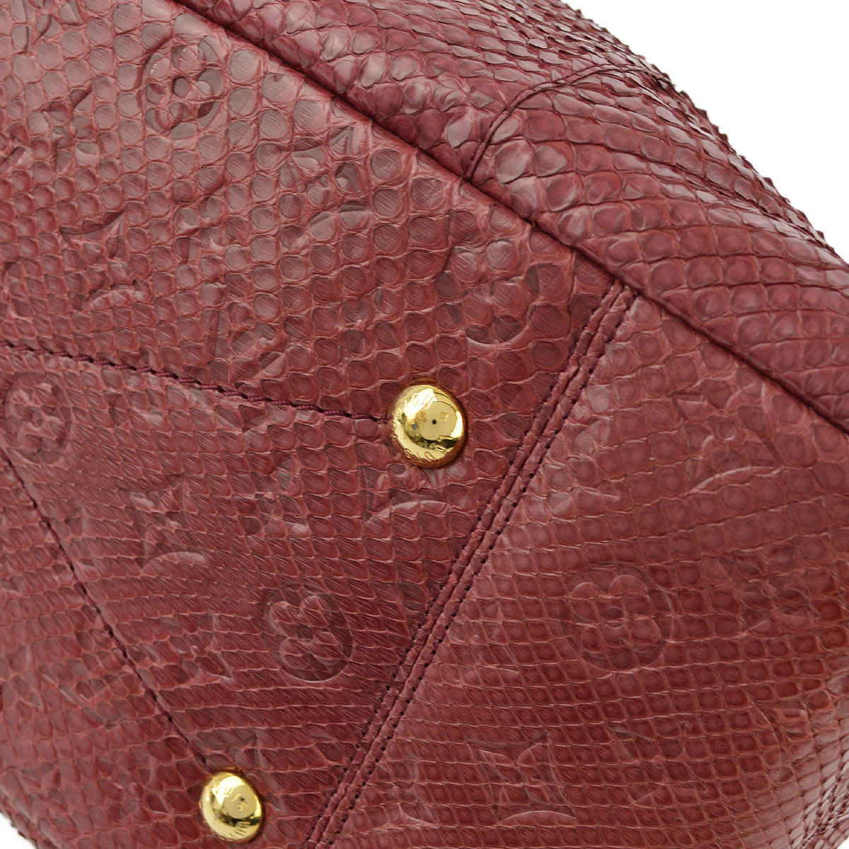 Louis Vuitton *  2012 Red Monogram Exotic Artsy MM Handbag M93451 - Image 5
