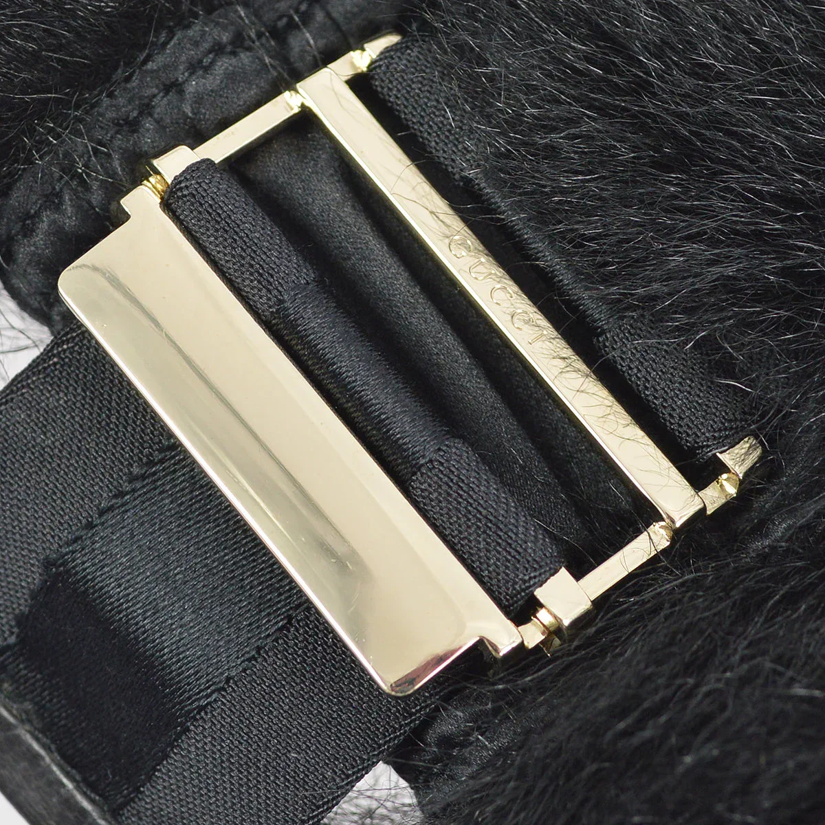 Gucci Fur Belt Black - Image 3
