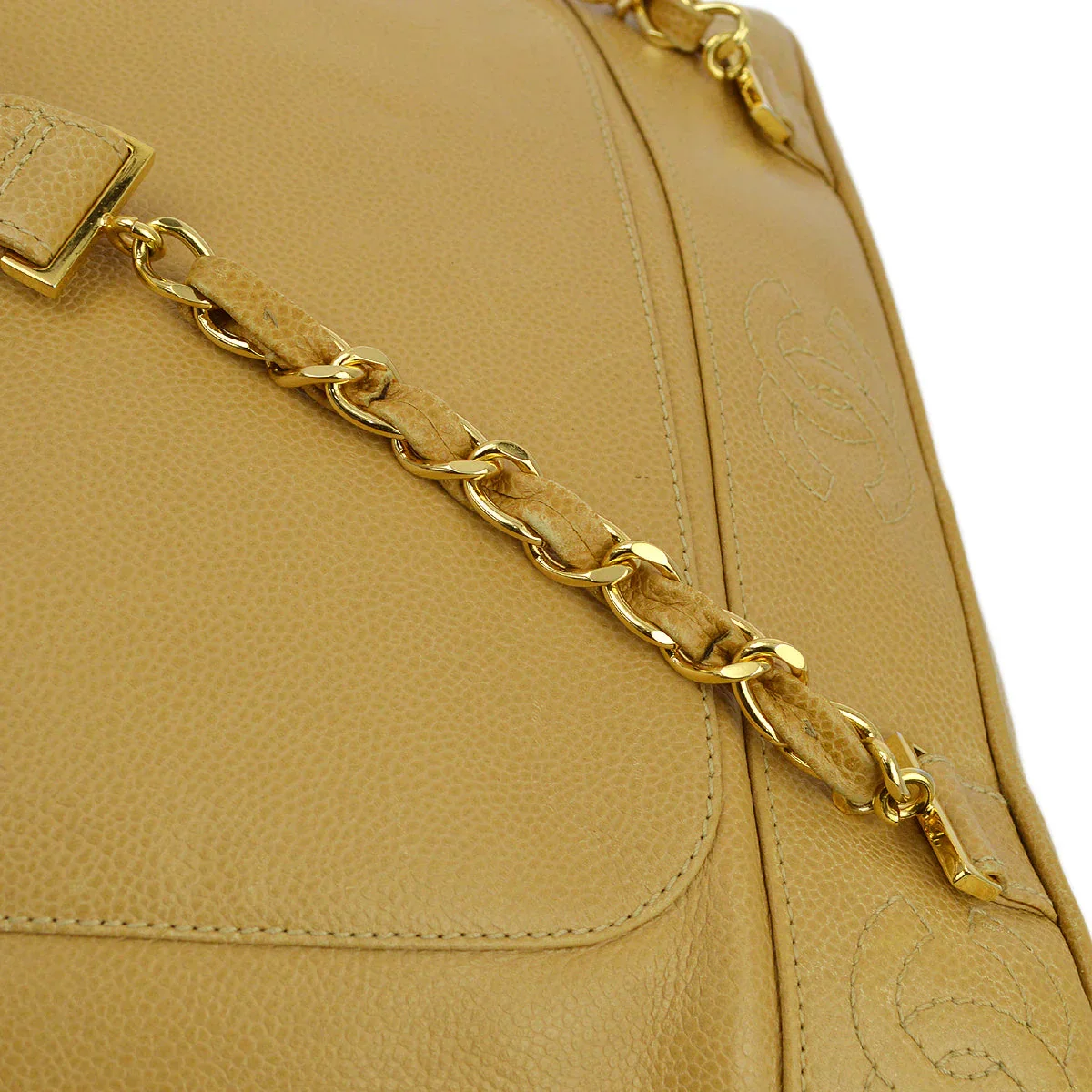 Chanel 1994-1996 Caviar Triple CC Backpack - Image 4