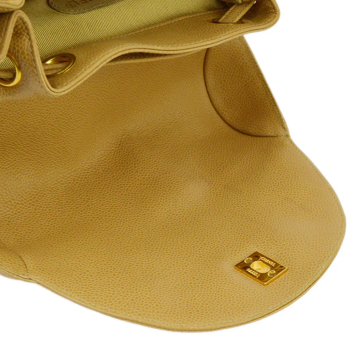 Chanel 1994-1996 Caviar Triple CC Backpack - Image 8