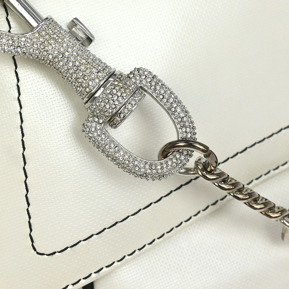 Christian Dior 2003 White Black Hardcore Shoulder Bag - Image 3