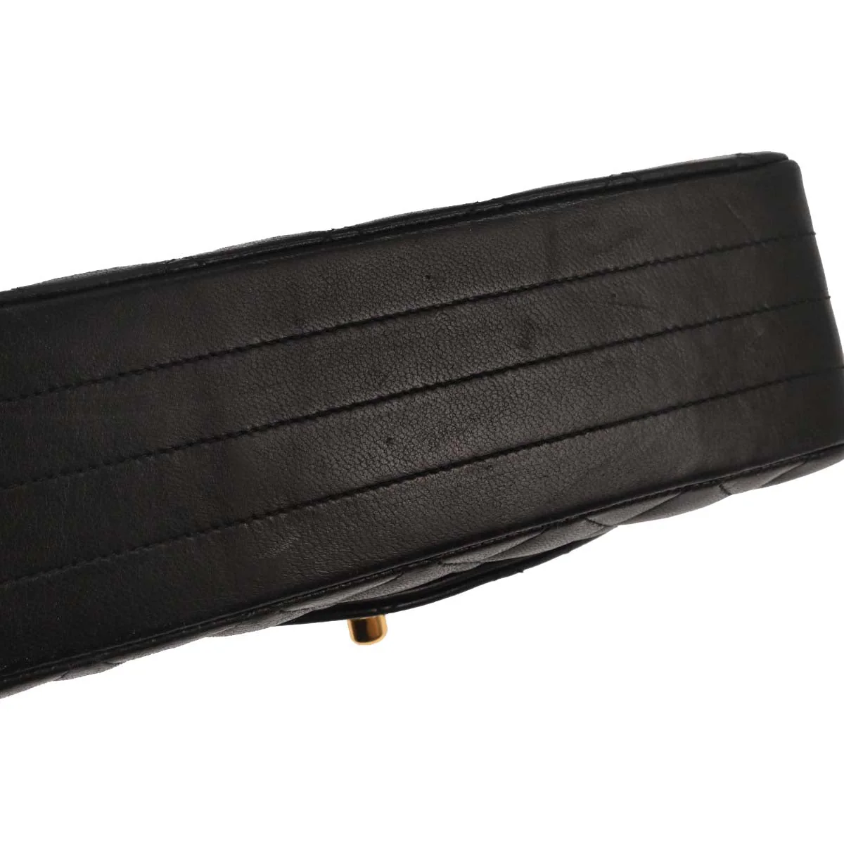 Chanel 1986-1988 Black Lambskin Shoulder Bag - Image 3