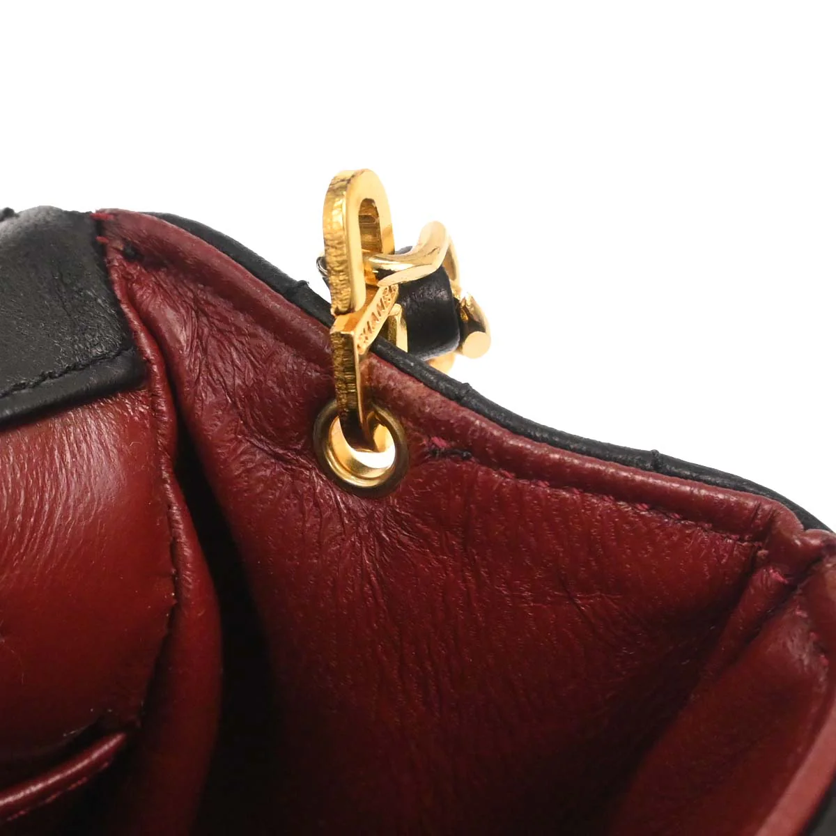 Chanel 1986-1988 Black Lambskin Shoulder Bag - Image 8