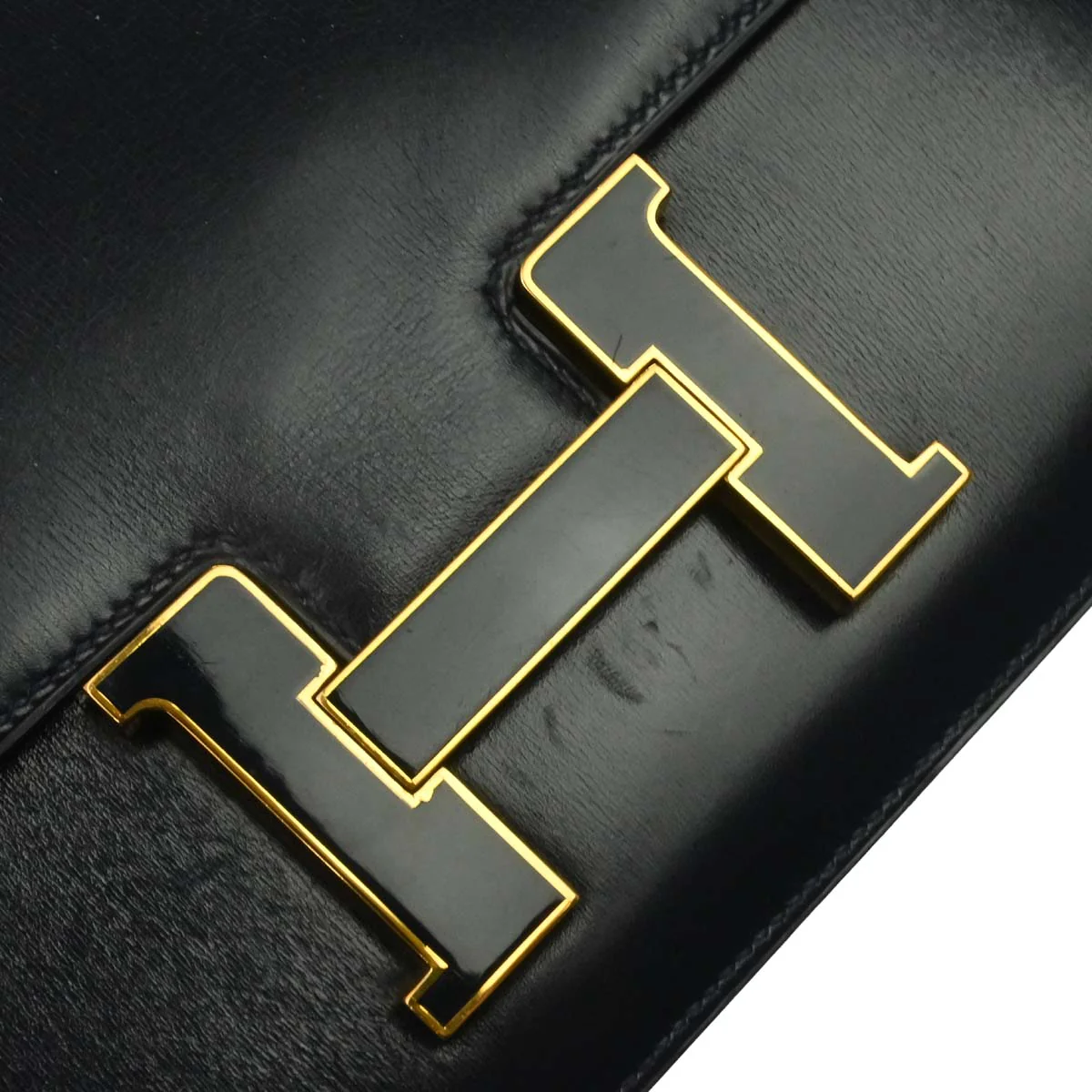 Hermes Navy Box Calf Constance 23 Shoulder Bag - Image 11