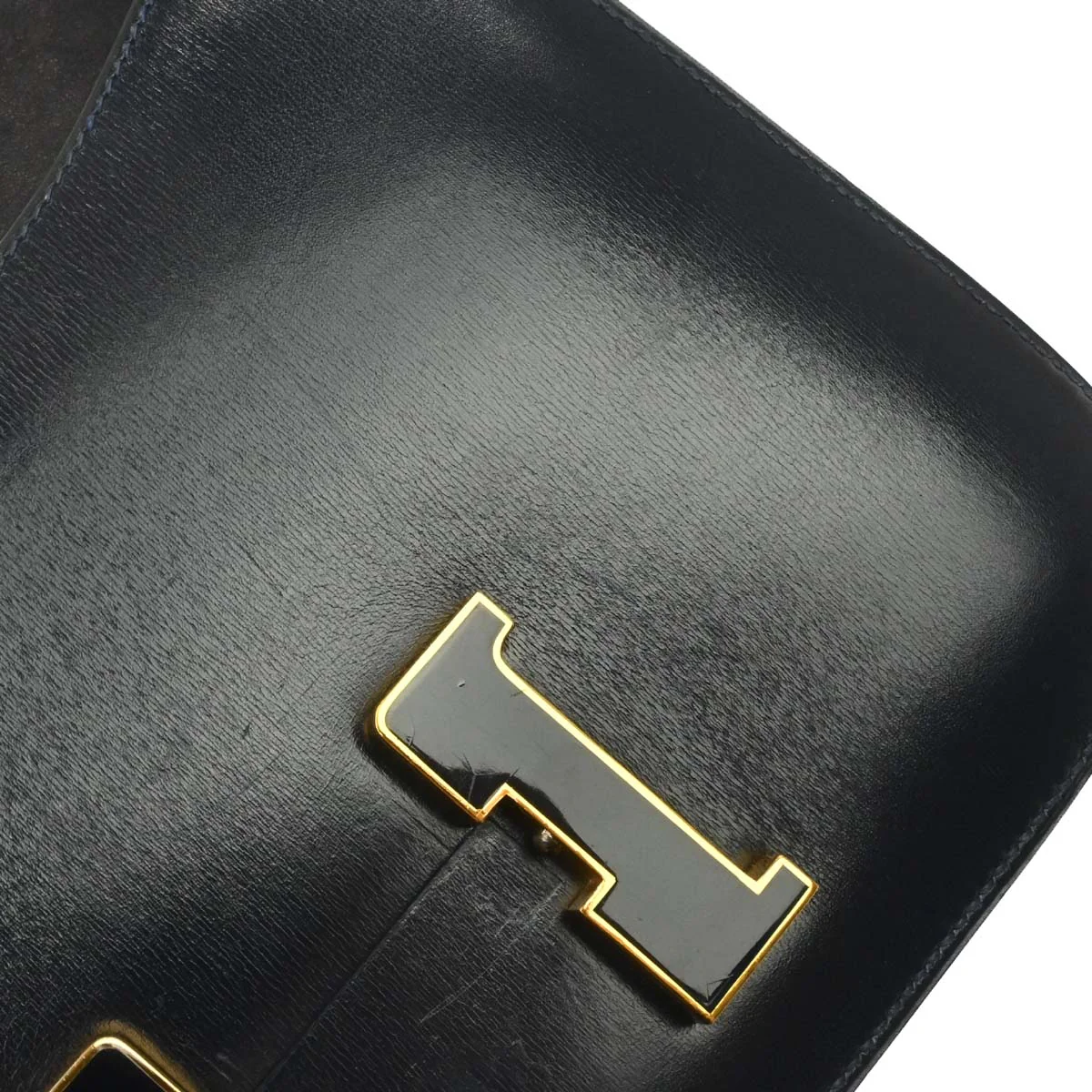 Hermes Navy Box Calf Constance 23 Shoulder Bag - Image 14