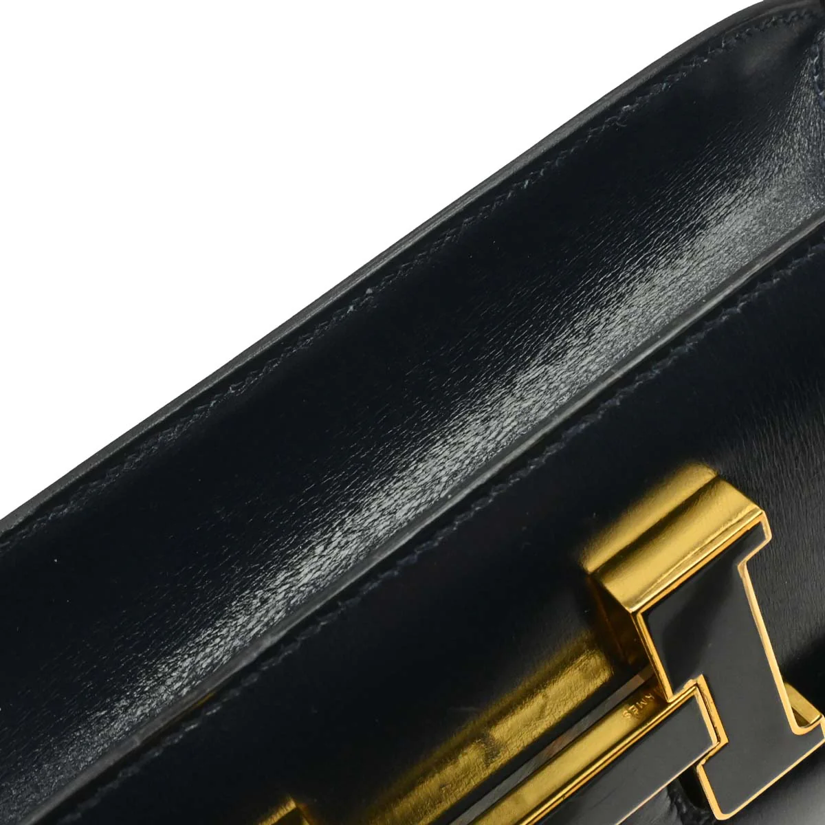Hermes Navy Box Calf Constance 23 Shoulder Bag - Image 3
