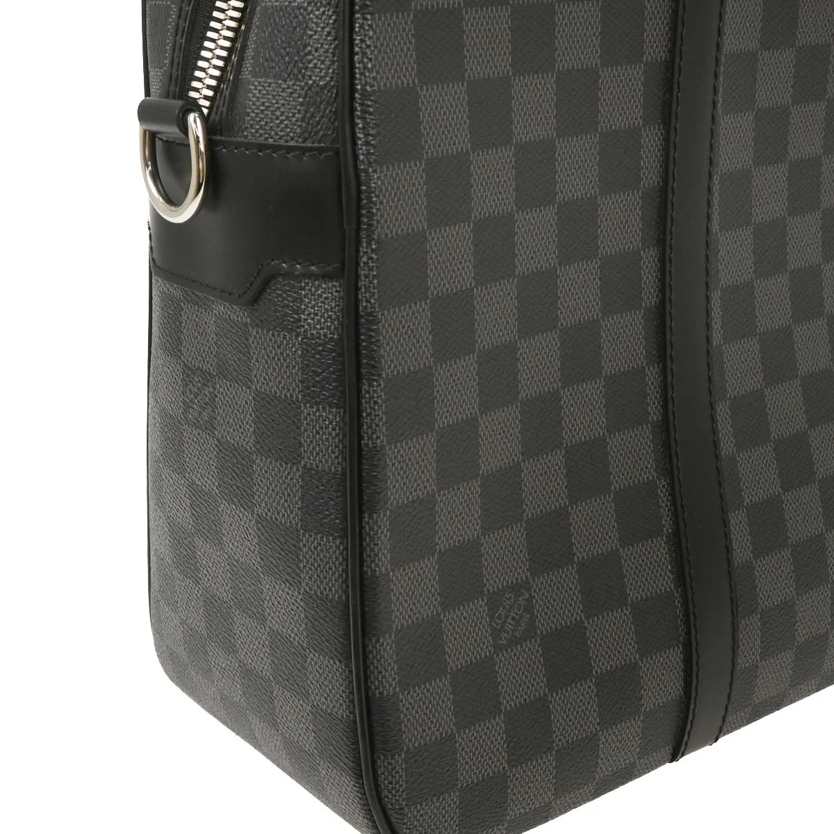 Louis Vuitton 2008 Damier Graphite Yohn 2way Shoulder Briefcase Handbag N48118 - Image 3