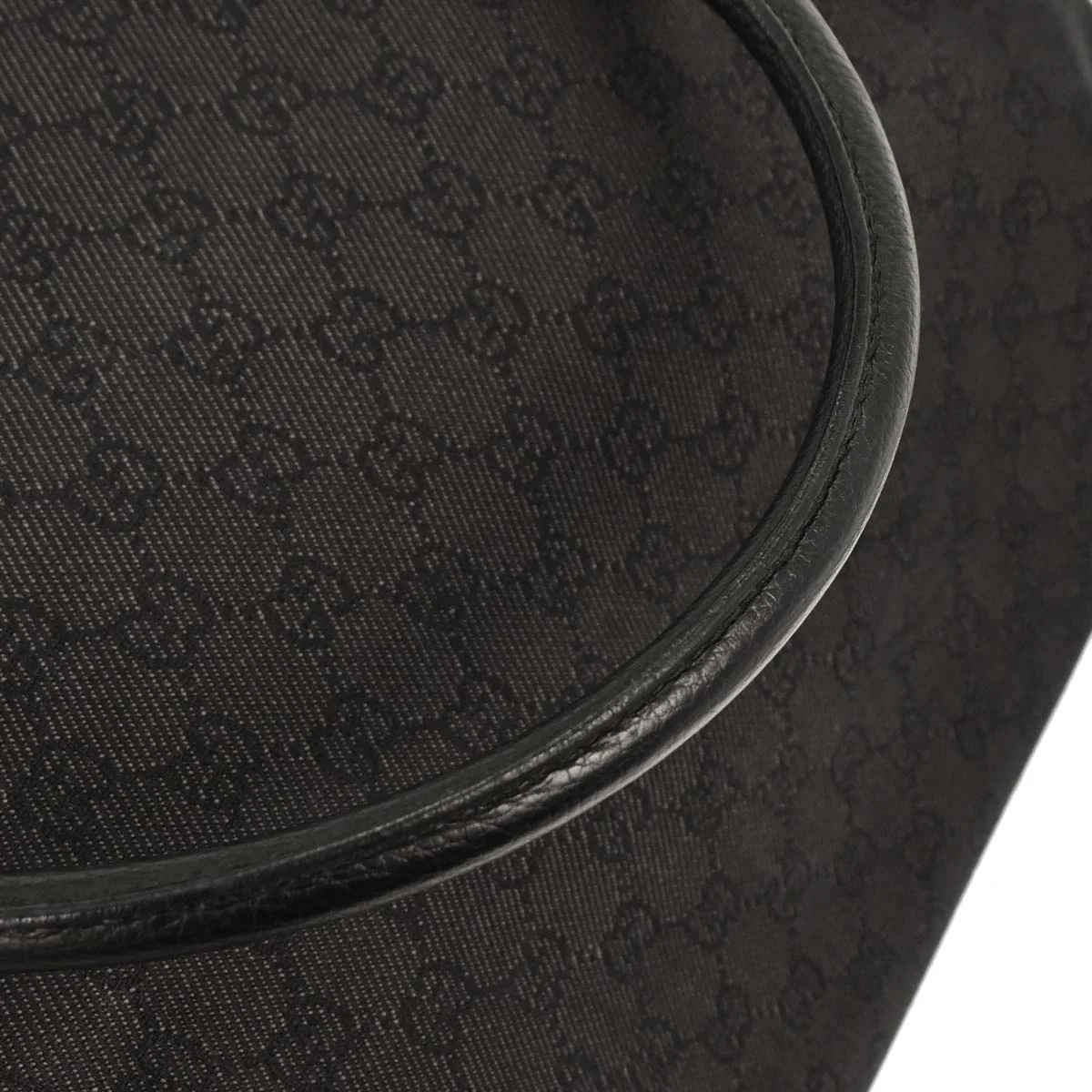 Gucci Black Canvas GG 2way Shoulder Duffel Handbag - Image 5