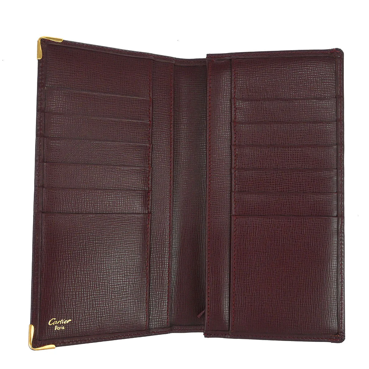 Cartier Must de Cartier Wallet Leather Bordeaux - Image 5